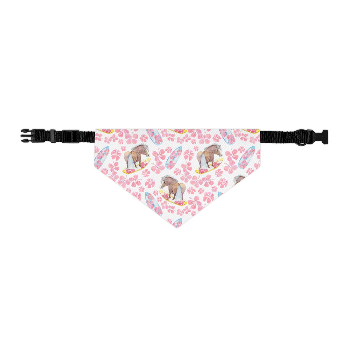 Adorable surfer print Pet Bandana Collar