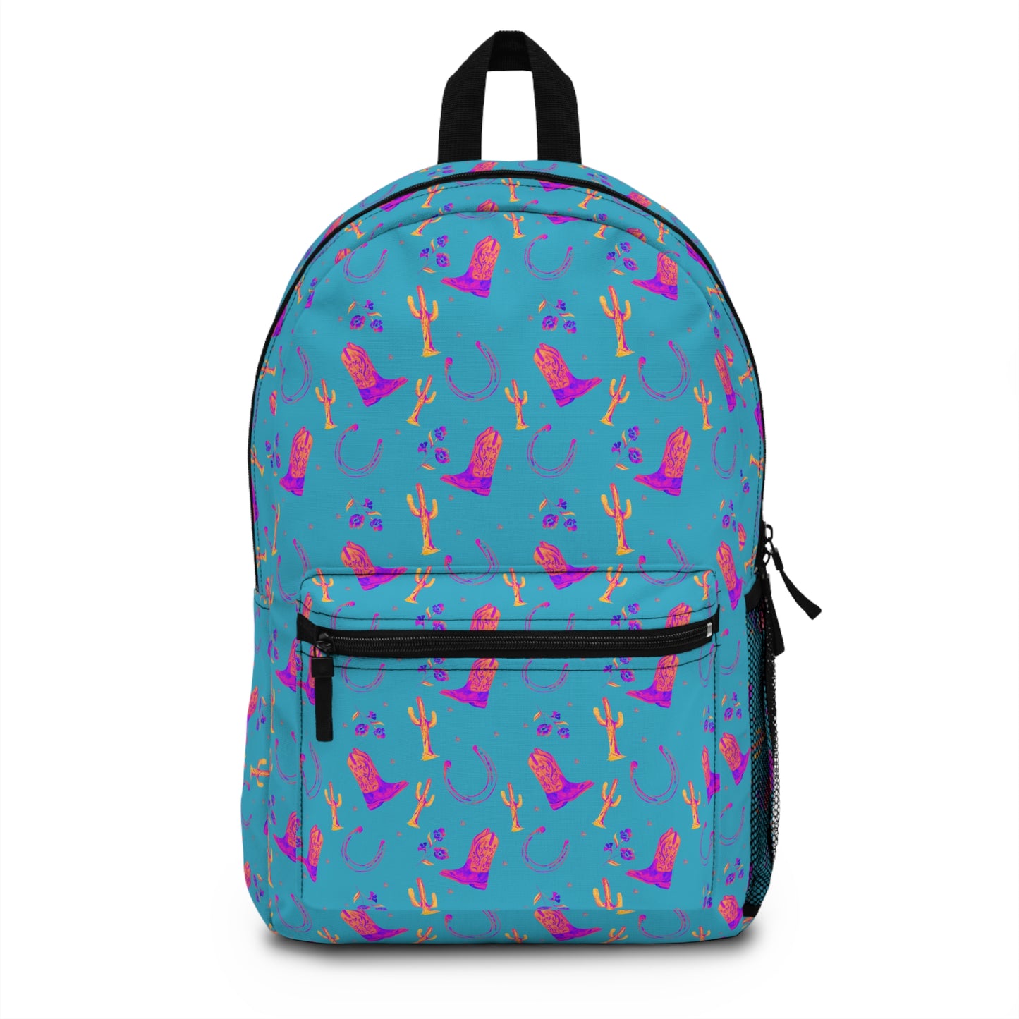 Lucky Boots in Teal Backpack