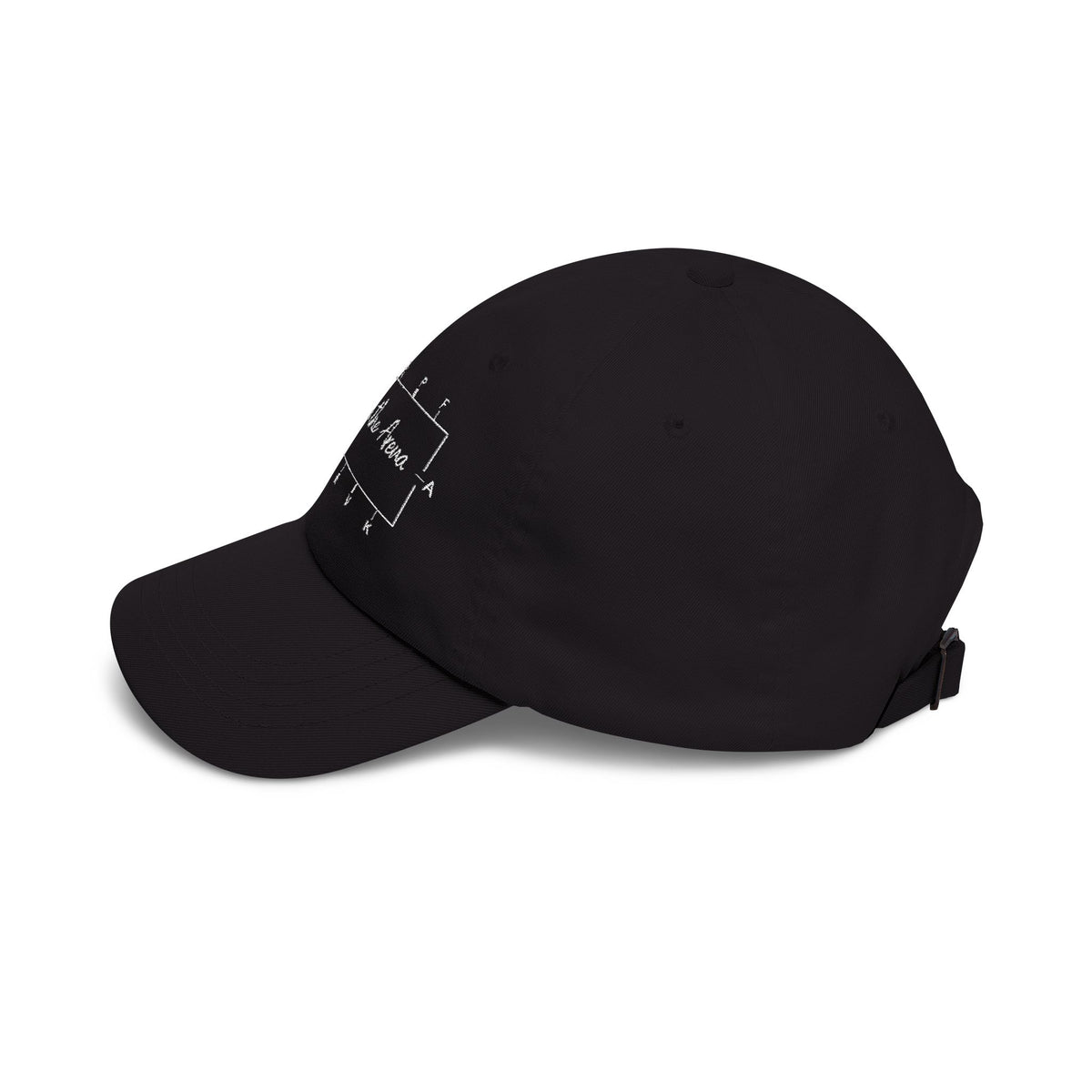 Stay in the Arena Dad Cap — Football Field Outline Cap