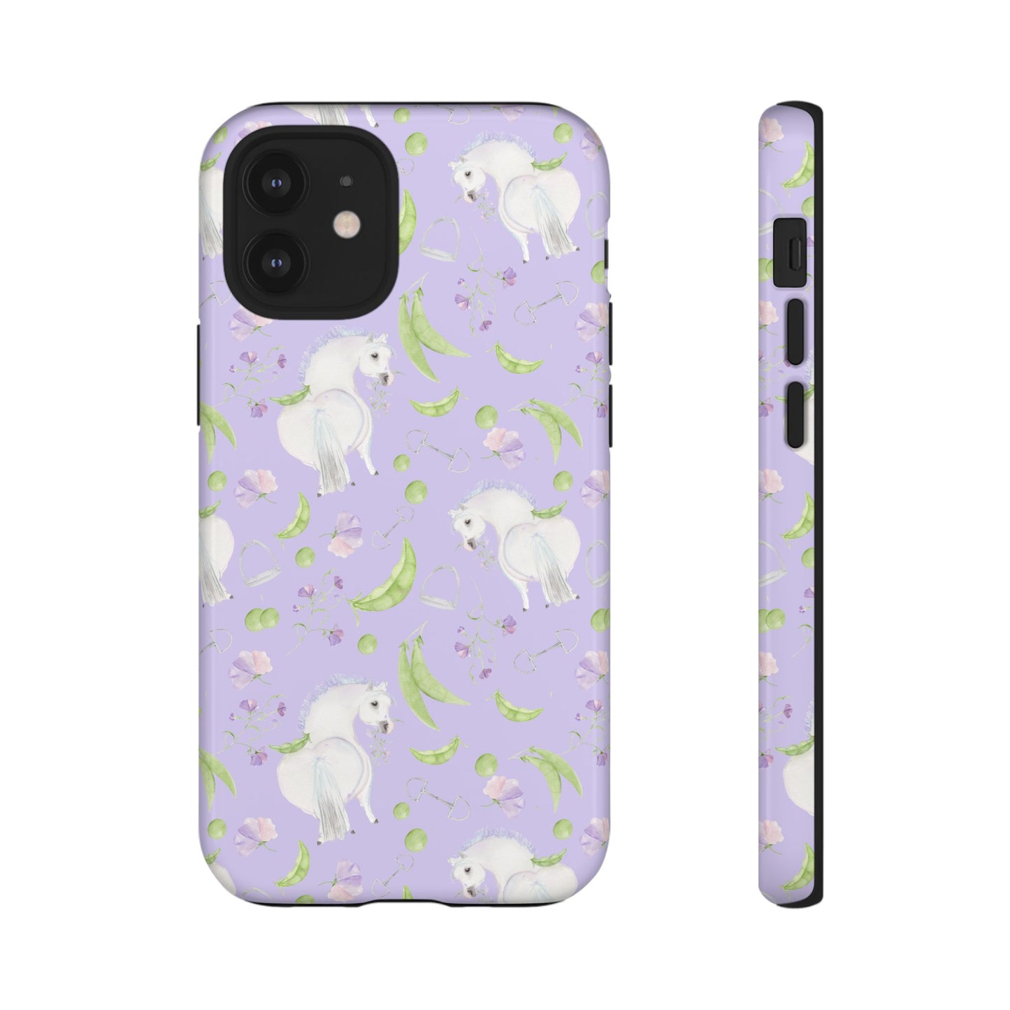 Adorable Pea Pod Lavendar   Tough Phone Cases