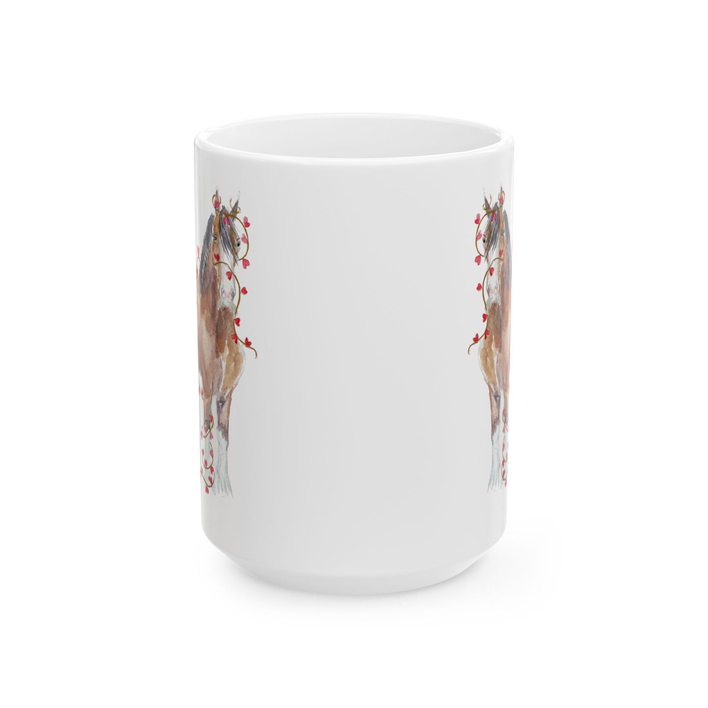 I Mustache you to be my Valentine- Clydesdale Mug