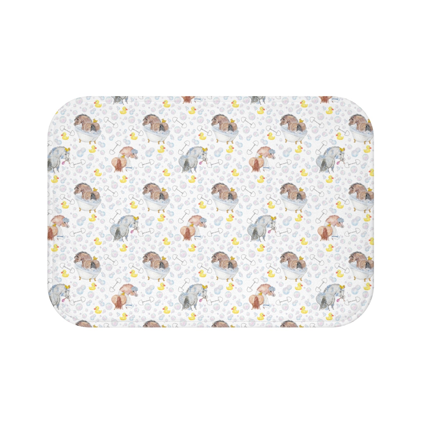 Adorable Ponies Double Bubble Bath Mat