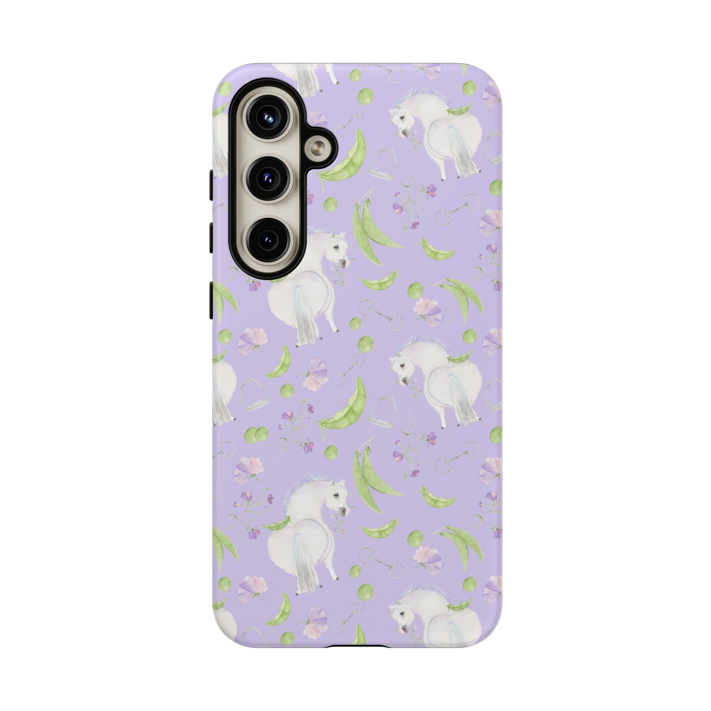 Adorable Pea Pod Lavendar   Tough Phone Cases