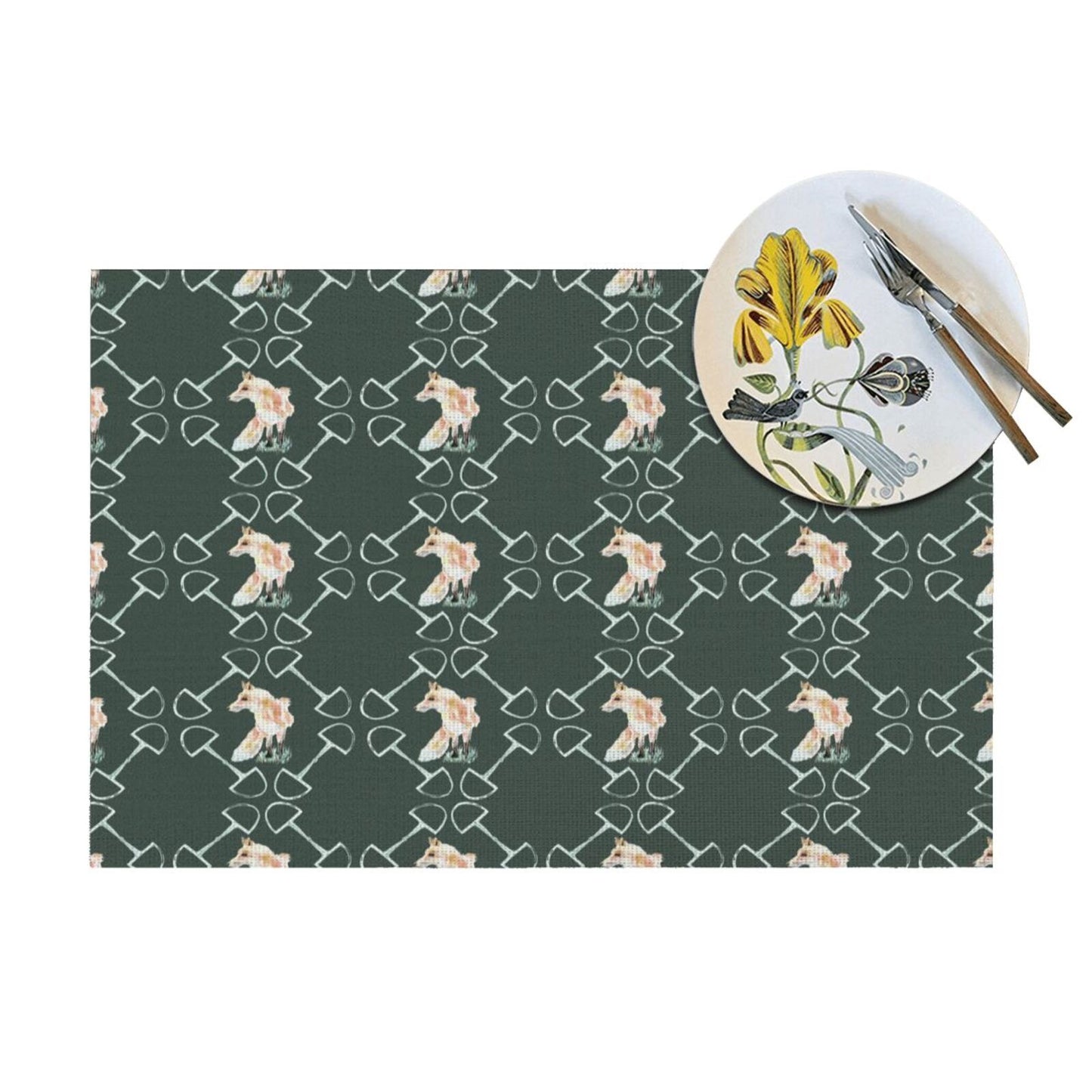 Spring Foxes Placemats Set of 4