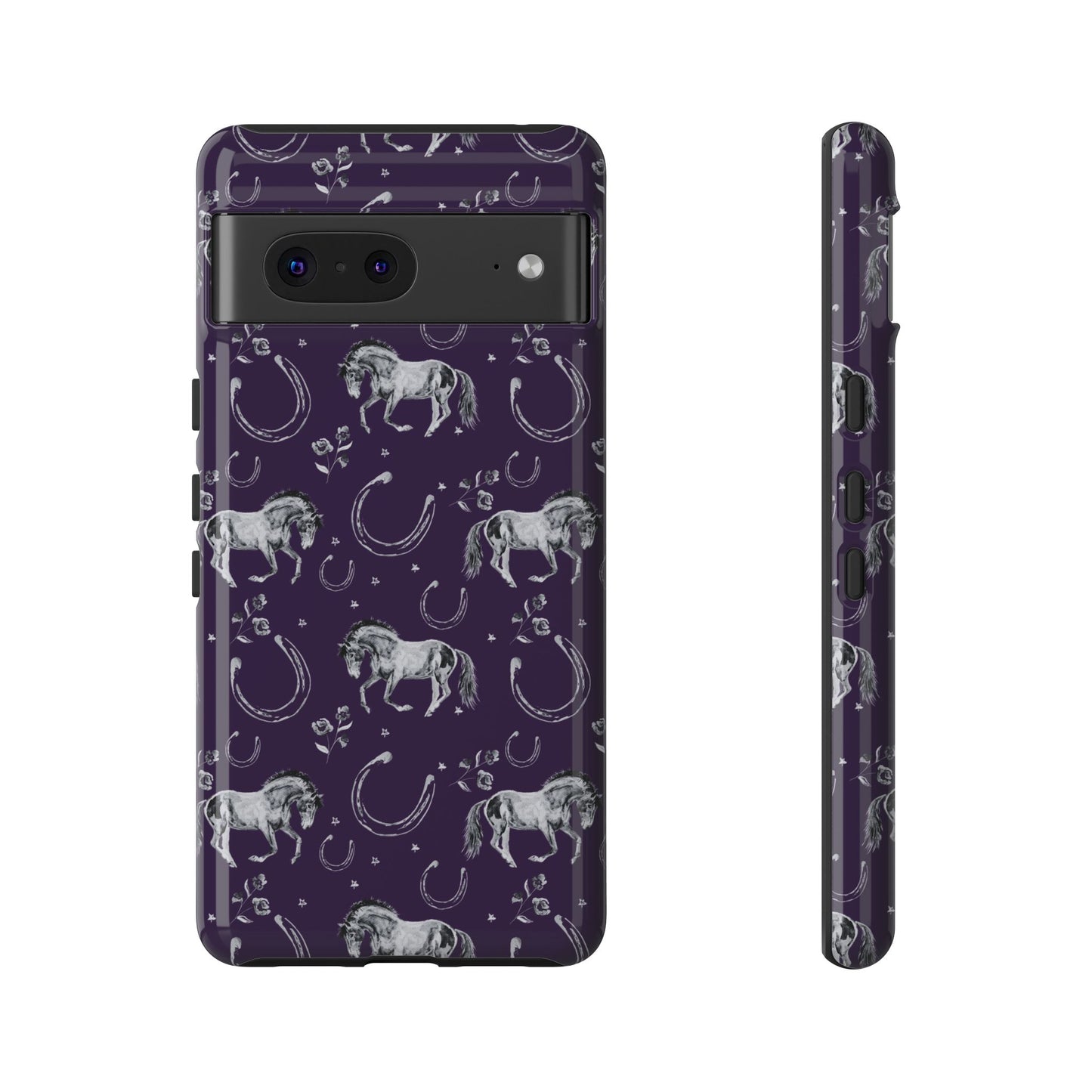 Lucky Mustang in Dark Purple Tough Phone Case