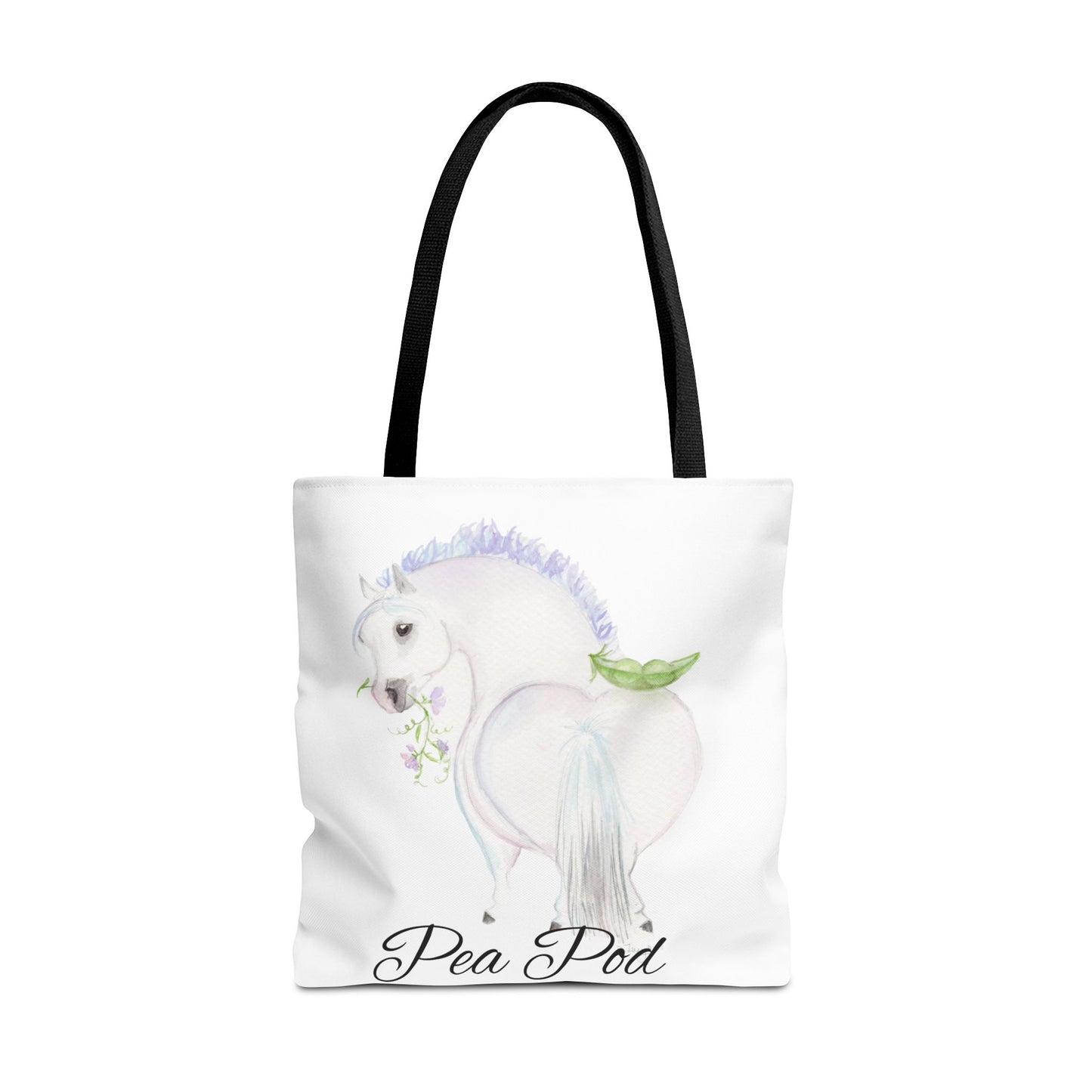 Adorable little Pea Pod Tote Bag - Whimsical Equestrian Design