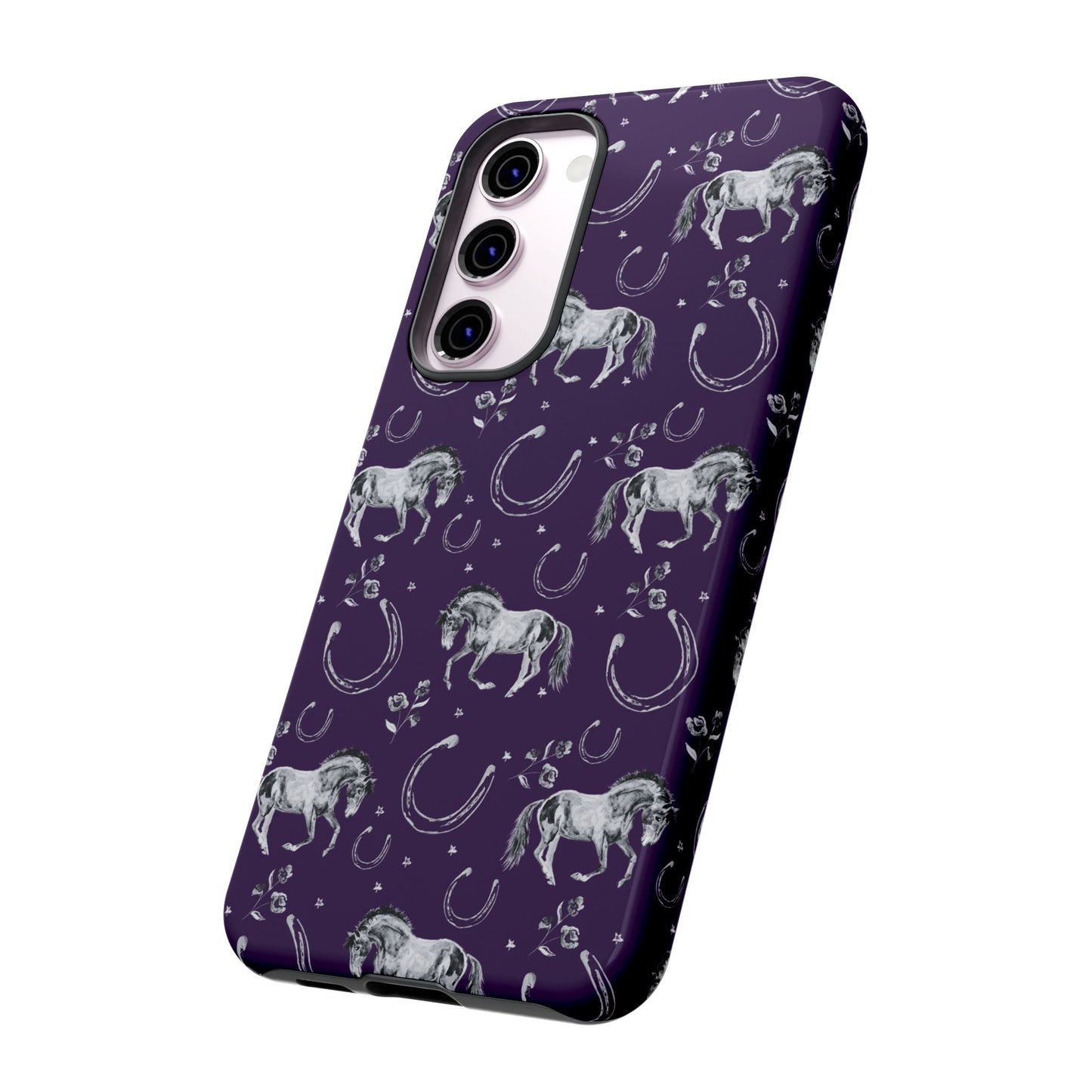 Lucky Mustang in Dark Purple Tough Phone Case