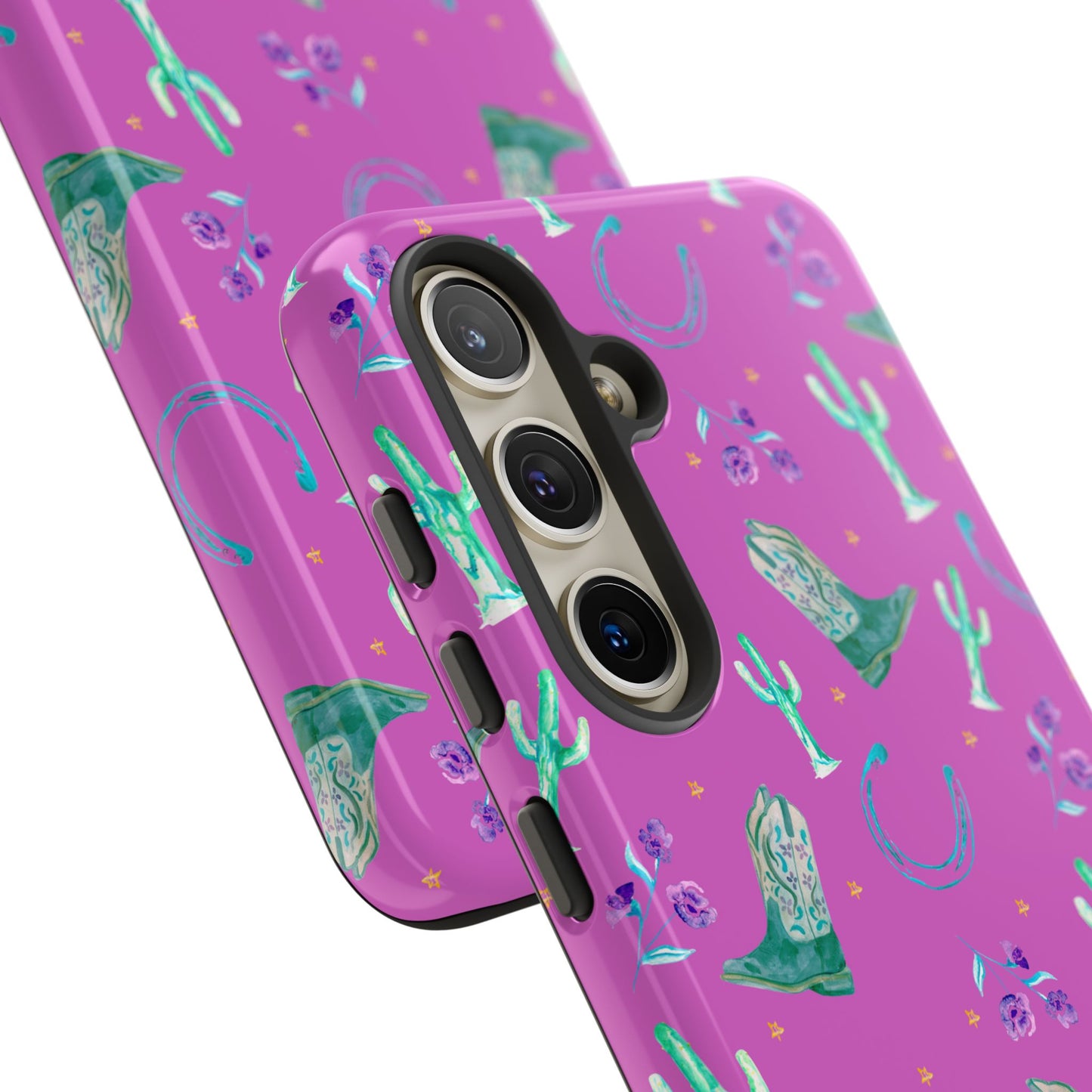 Lucky Boots in Pink Tough Phone Case