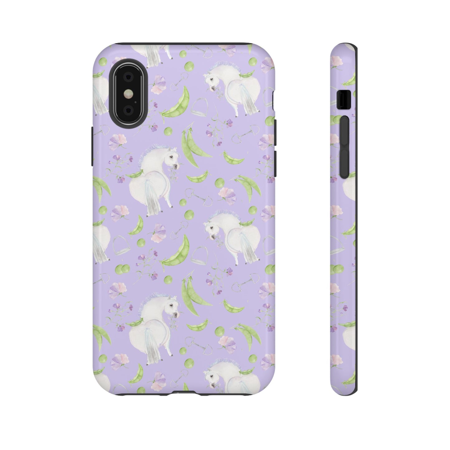 Adorable Pea Pod Lavendar   Tough Phone Cases