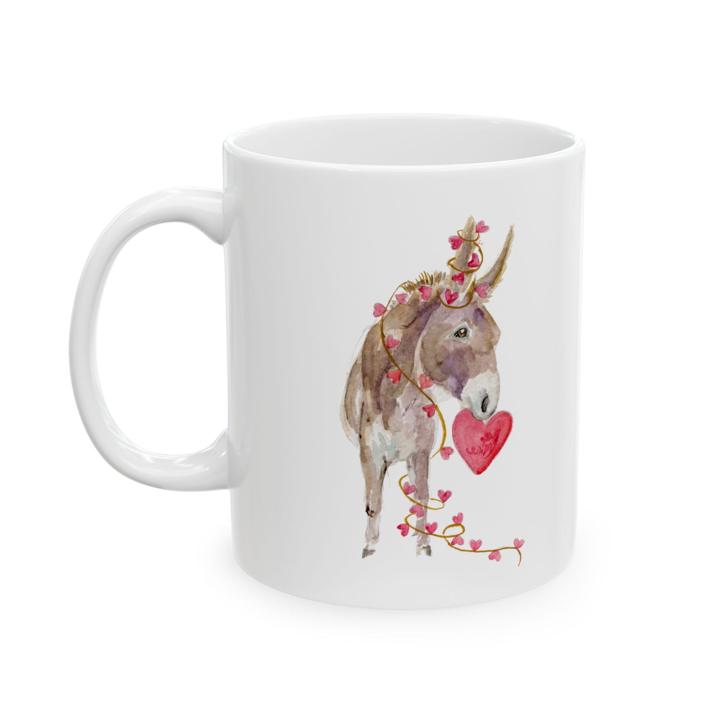 Be Mine Valentine Donkey Mug
