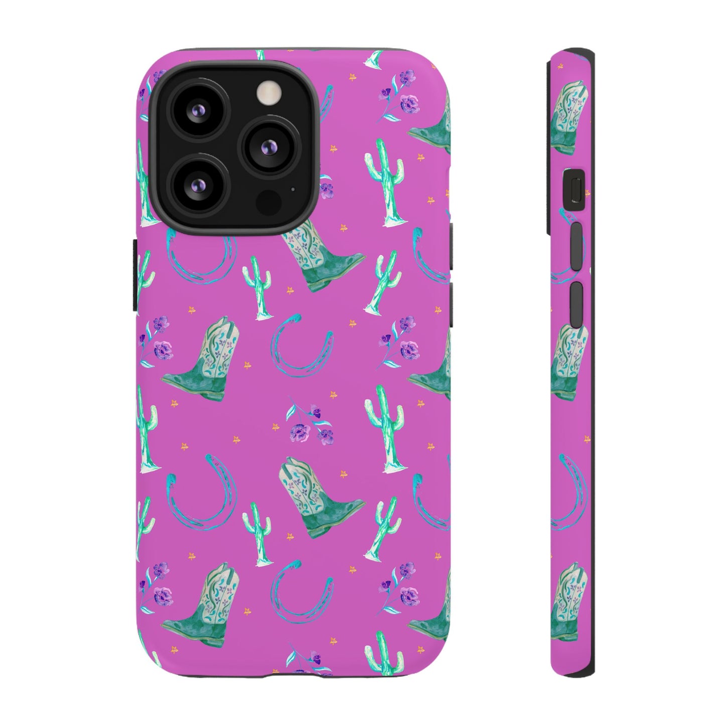 Lucky Boots in Pink Tough Phone Case