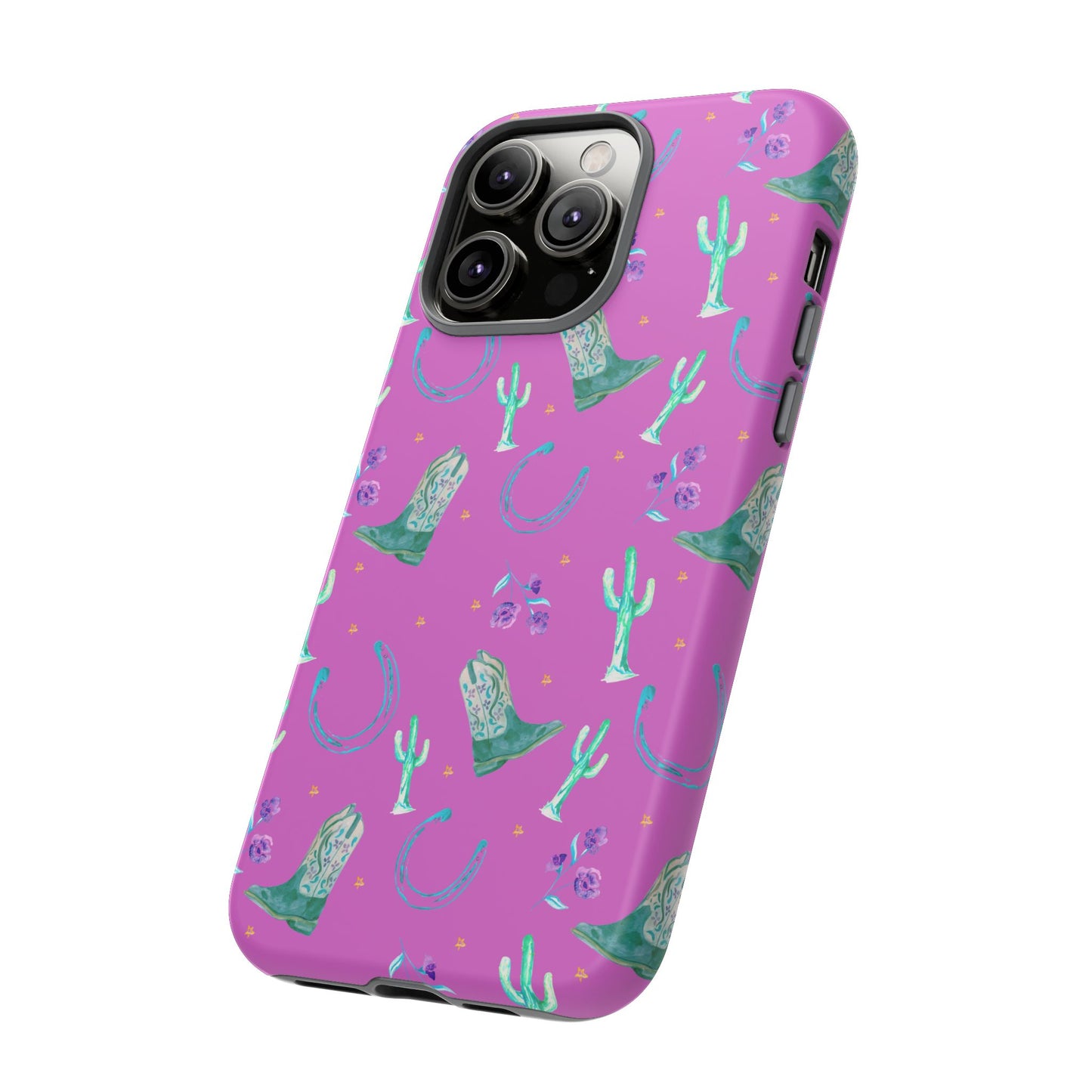 Lucky Boots in Pink Tough Phone Case