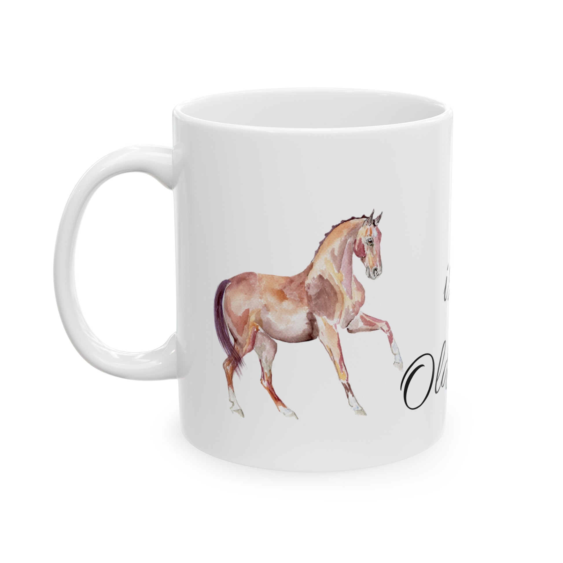 O is for Oldenburg Ceramic Mug, 11oz - SonaEquestrian