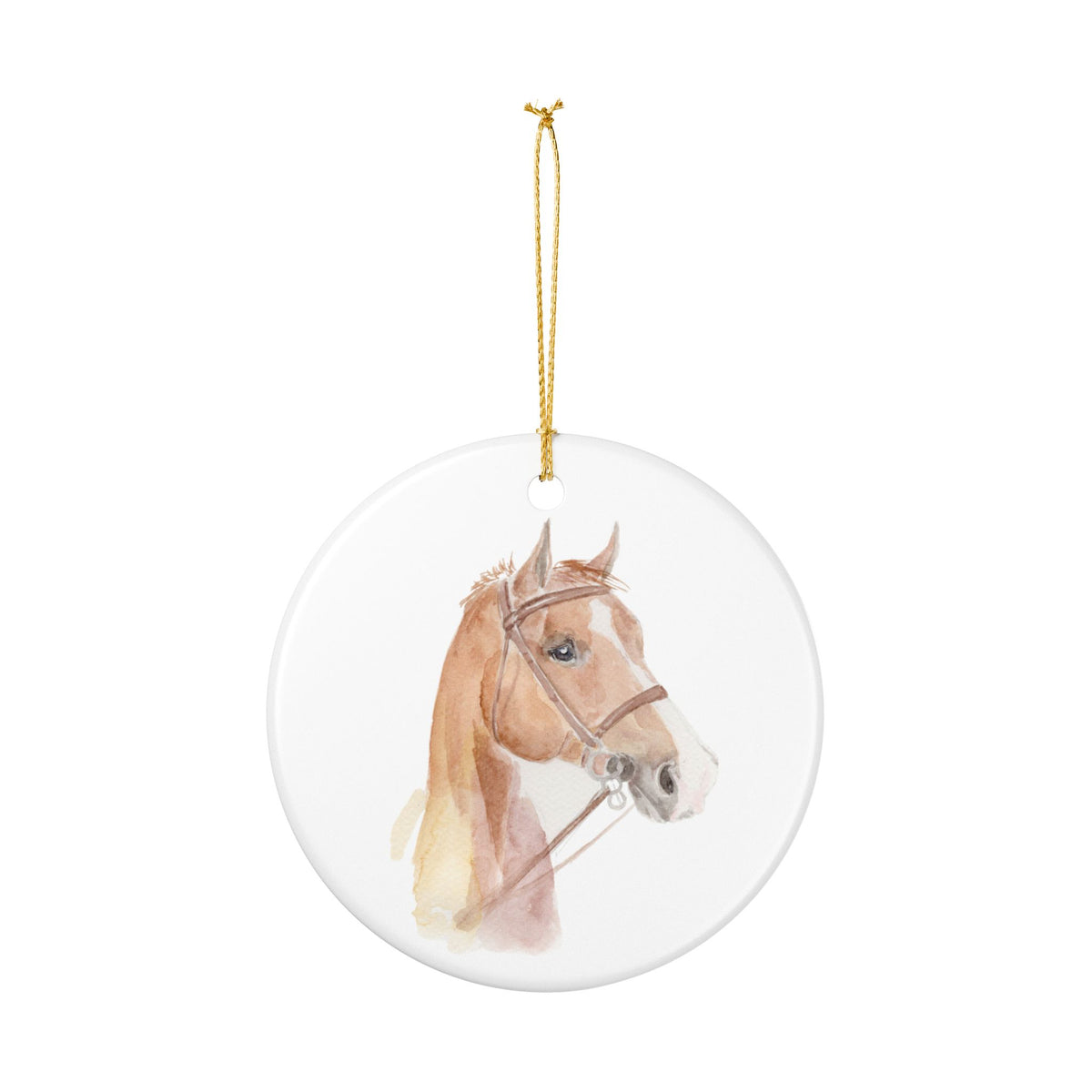 Jerico Ceramic Ornament — Cute Black Pony Holiday Decoration
