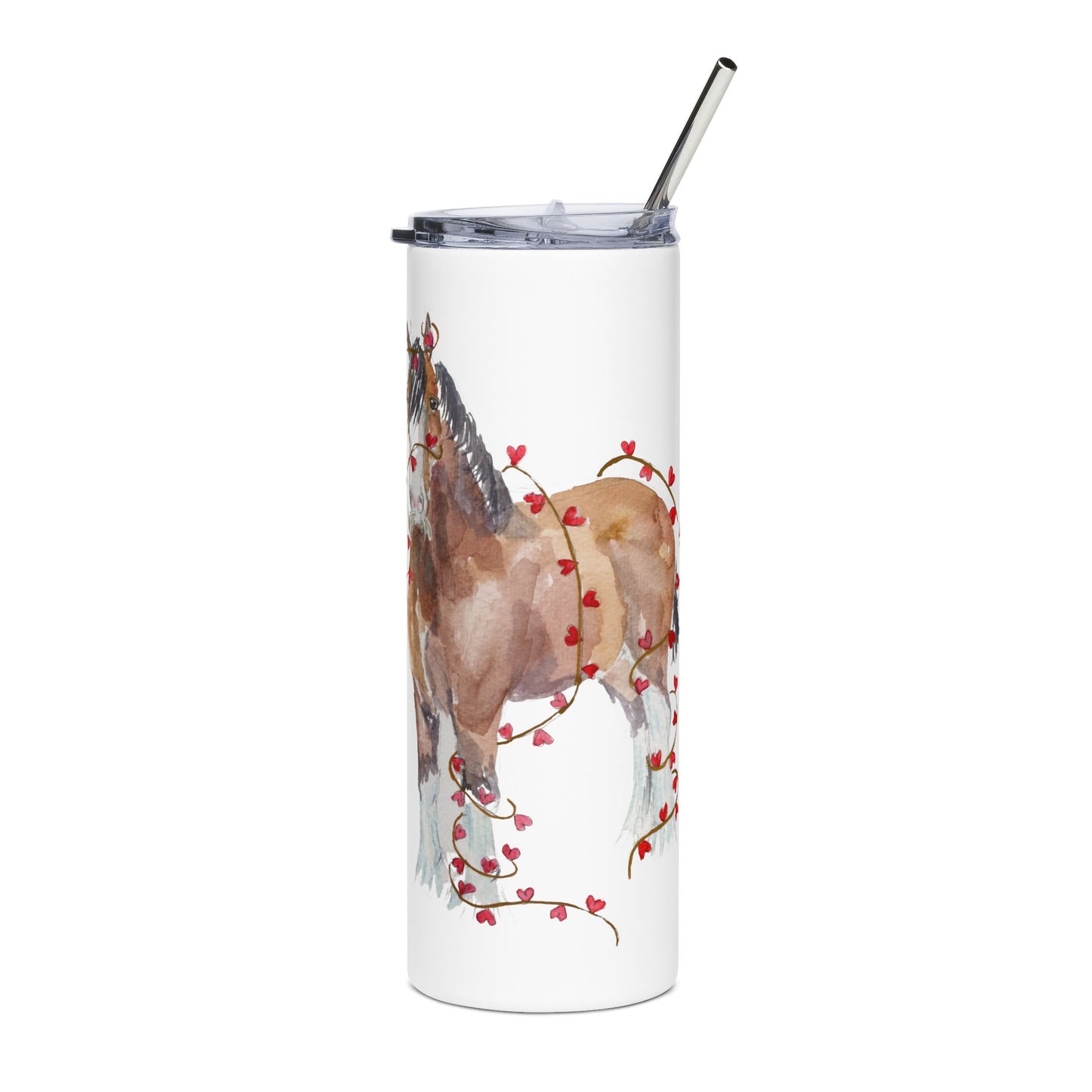 I Mustache you to be my Valentine- Clydesdale - Tumbler