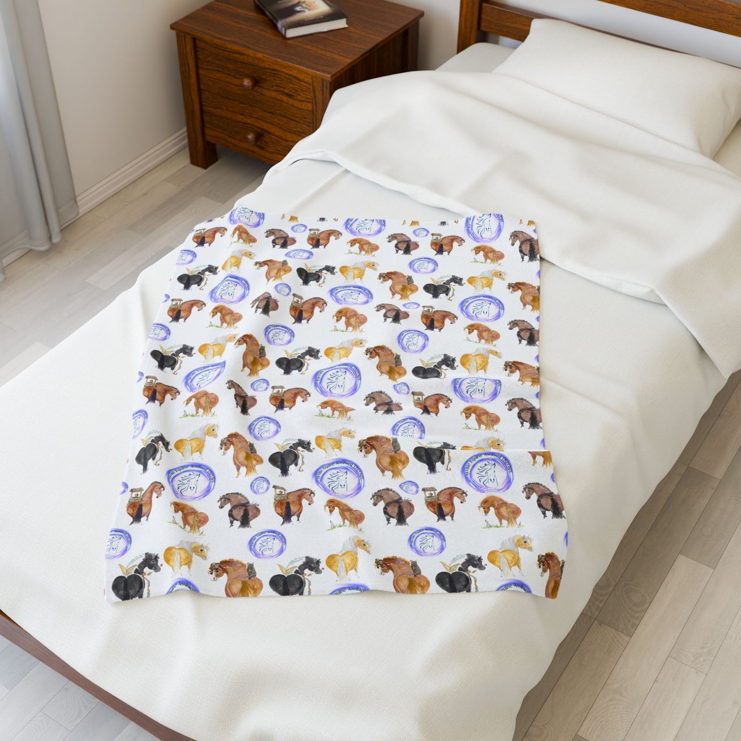 Plush Blanket Adorable Elevate equine herd