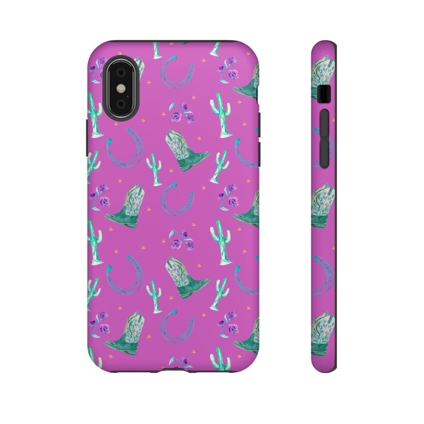 Lucky Boots in Pink Tough Phone Case