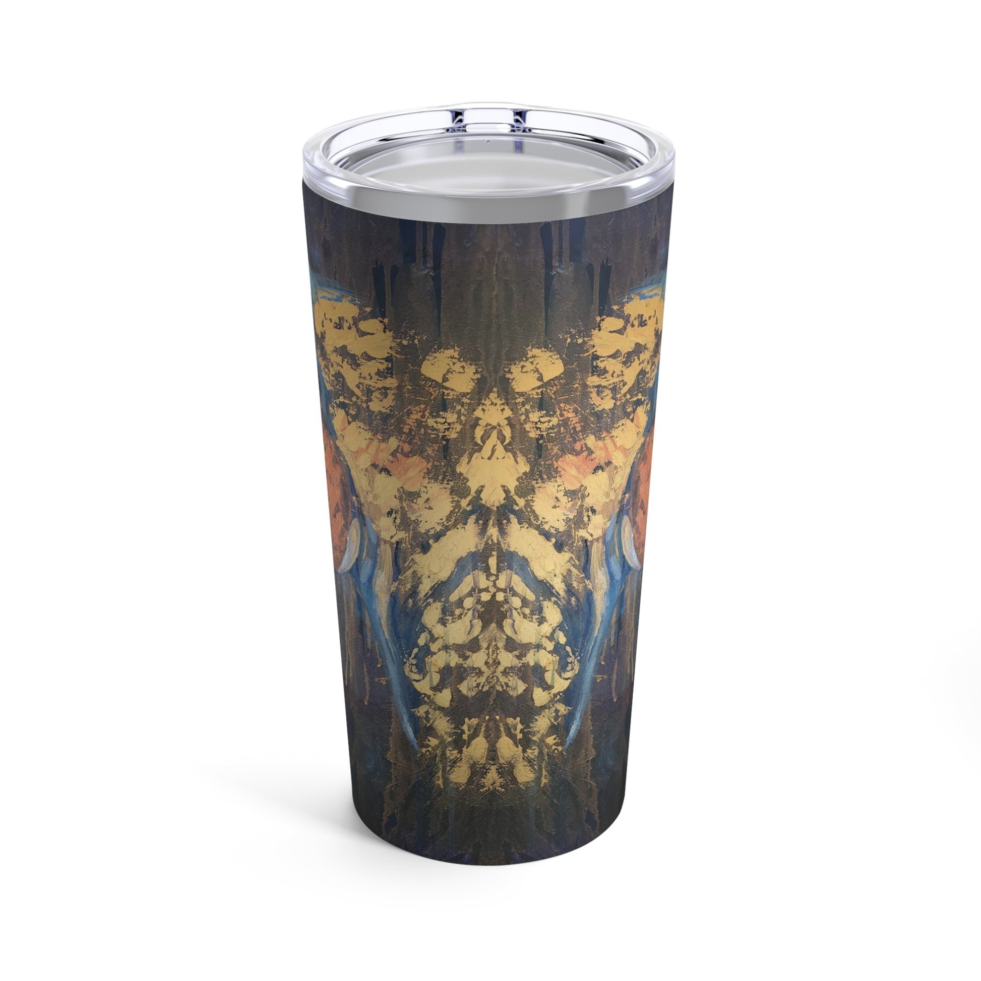 Love blue and Gold Tumbler 20oz - SonaEquestrian