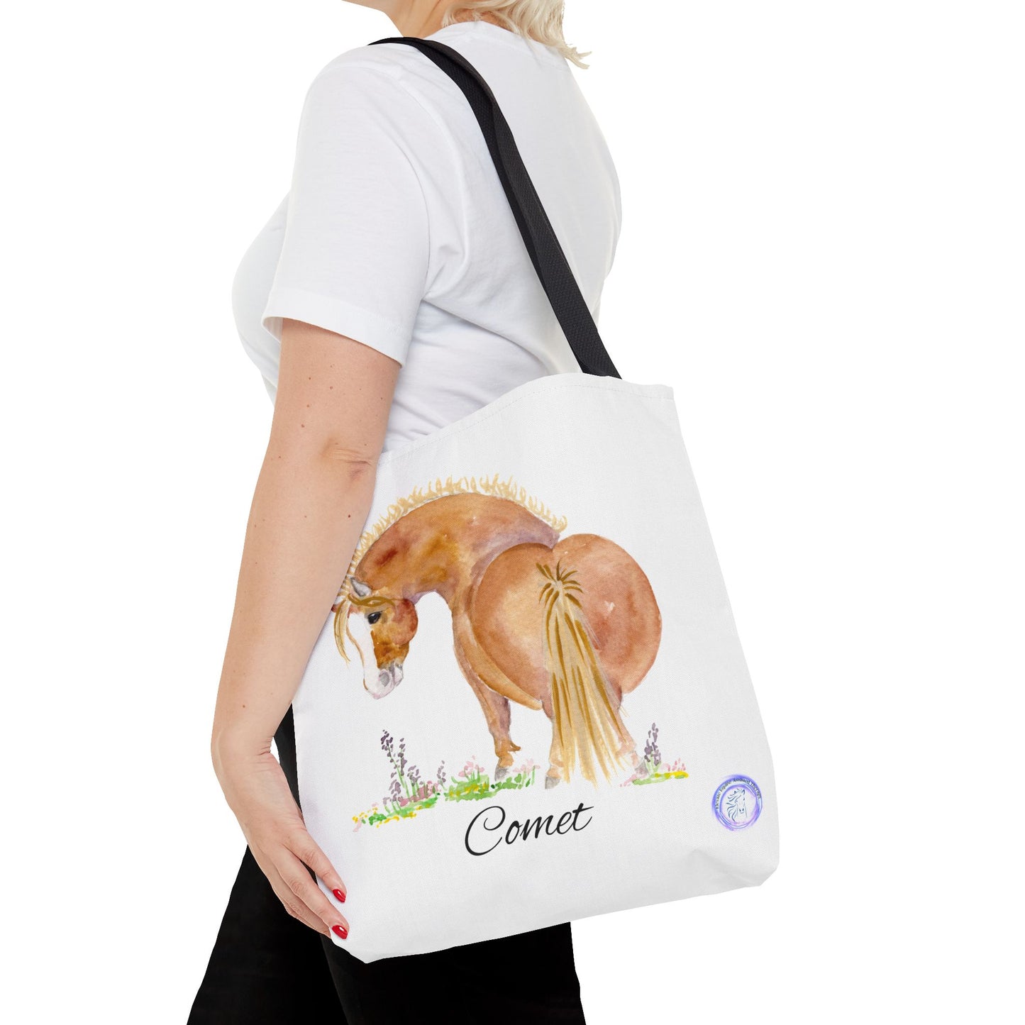 Adorable little Comet Tote Bag - Whimsical Equestrian Design