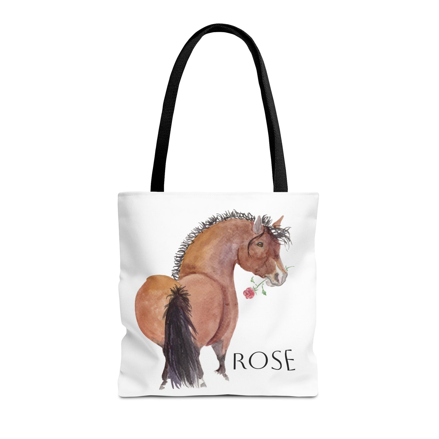 Adorable little Rose Tote Bag - Whimsical Equestrian Design