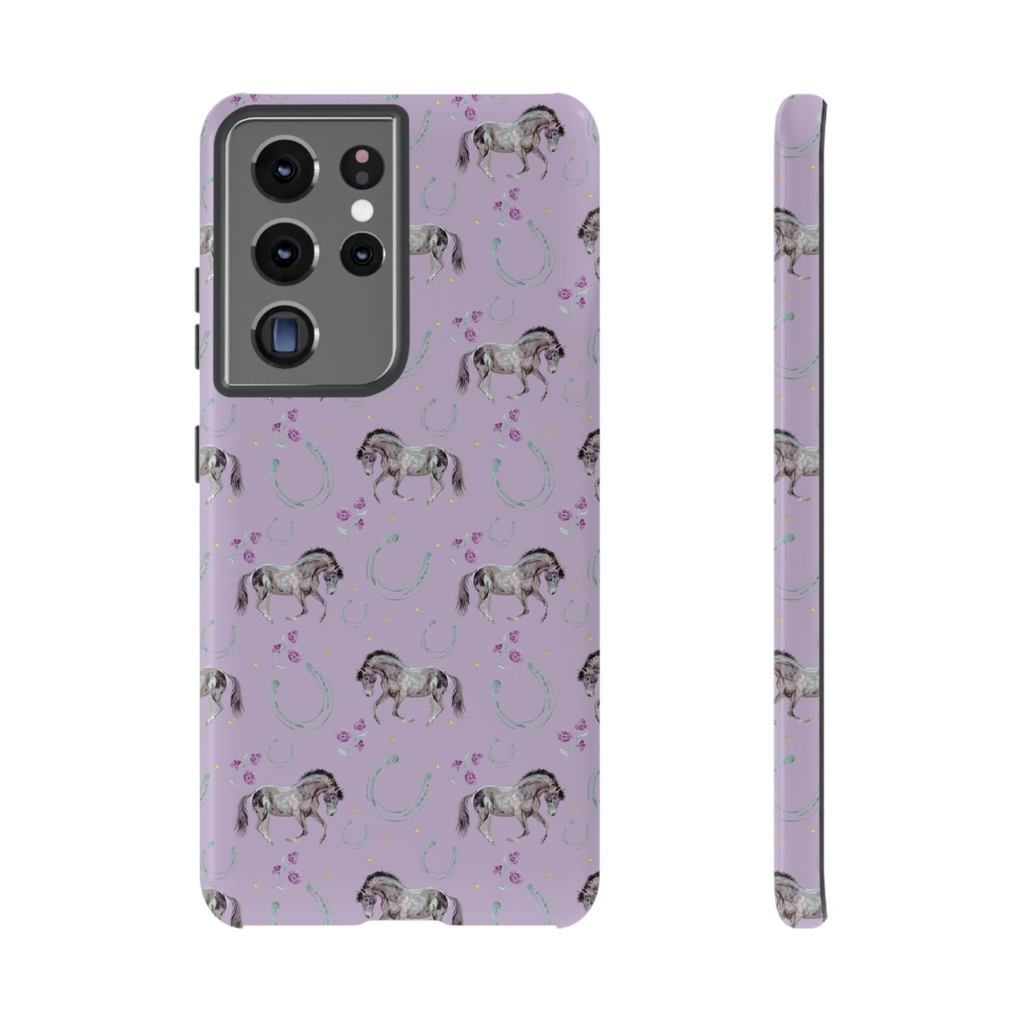 Lucky Mustangs in Lavender Tough Phone Case