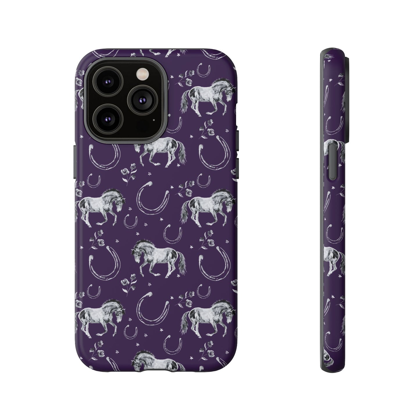 Lucky Mustang in Dark Purple Tough Phone Case