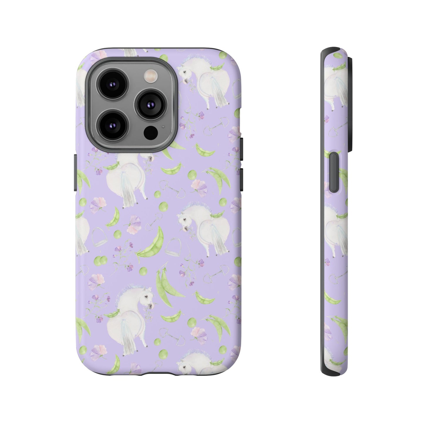 Adorable Pea Pod Lavendar   Tough Phone Cases