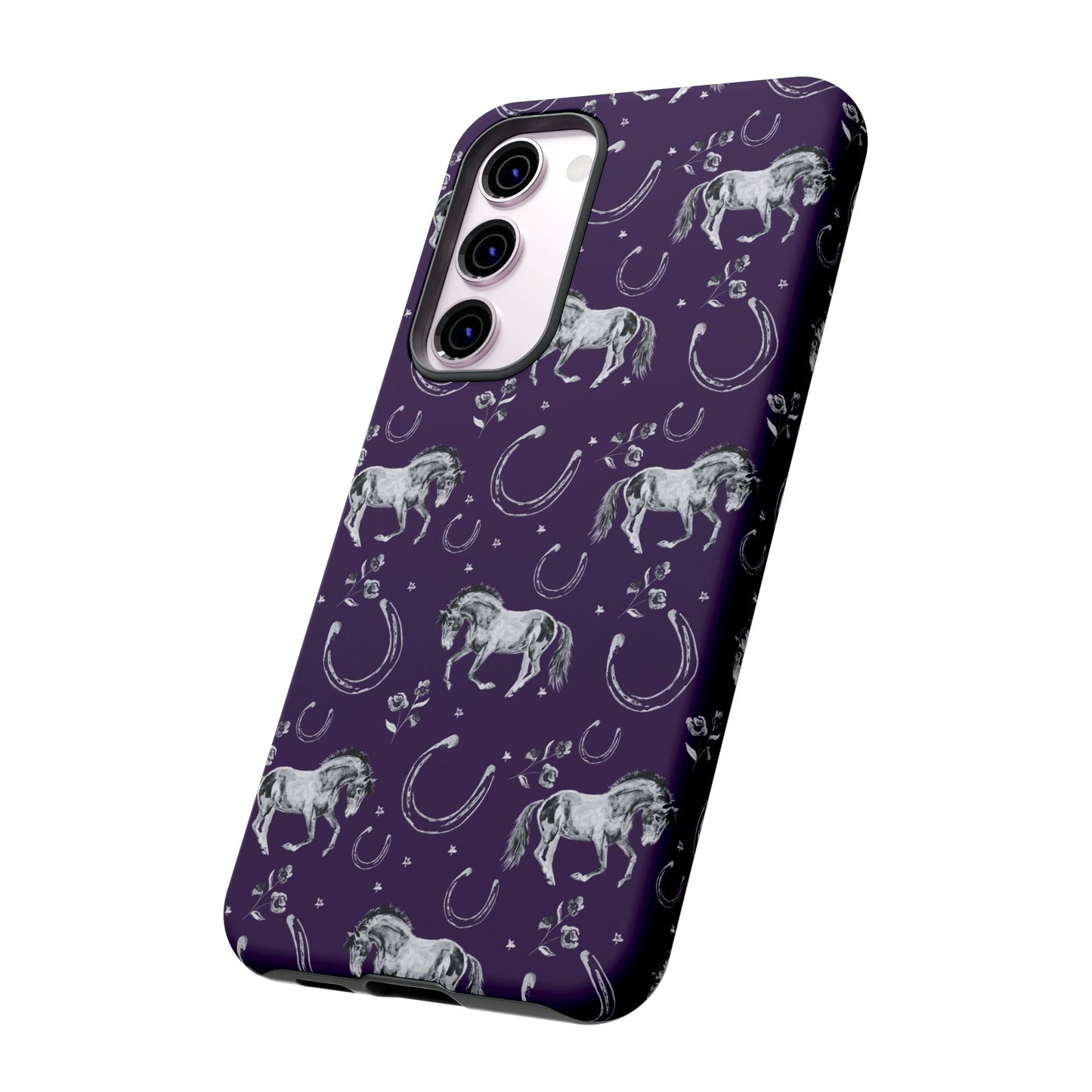 Lucky Mustang in Dark Purple Tough Phone Case