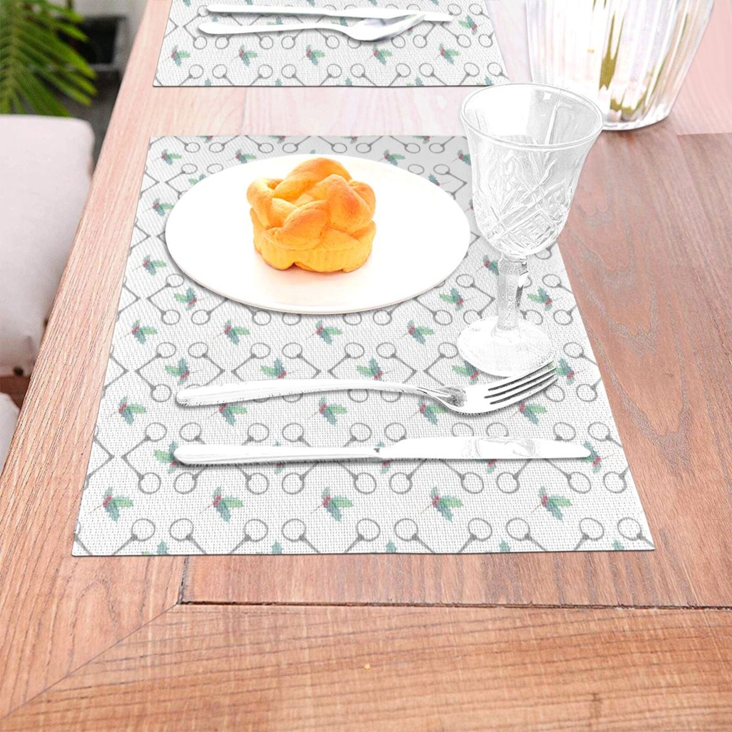 Bits and Holly Holiday Placemats Set of 4