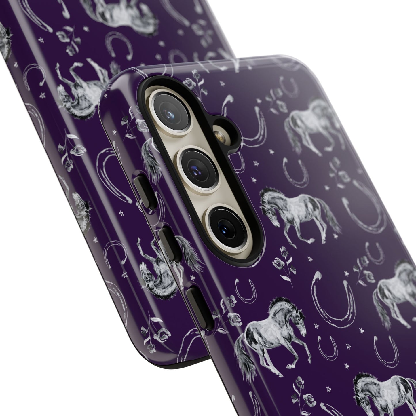 Lucky Mustang in Dark Purple Tough Phone Case