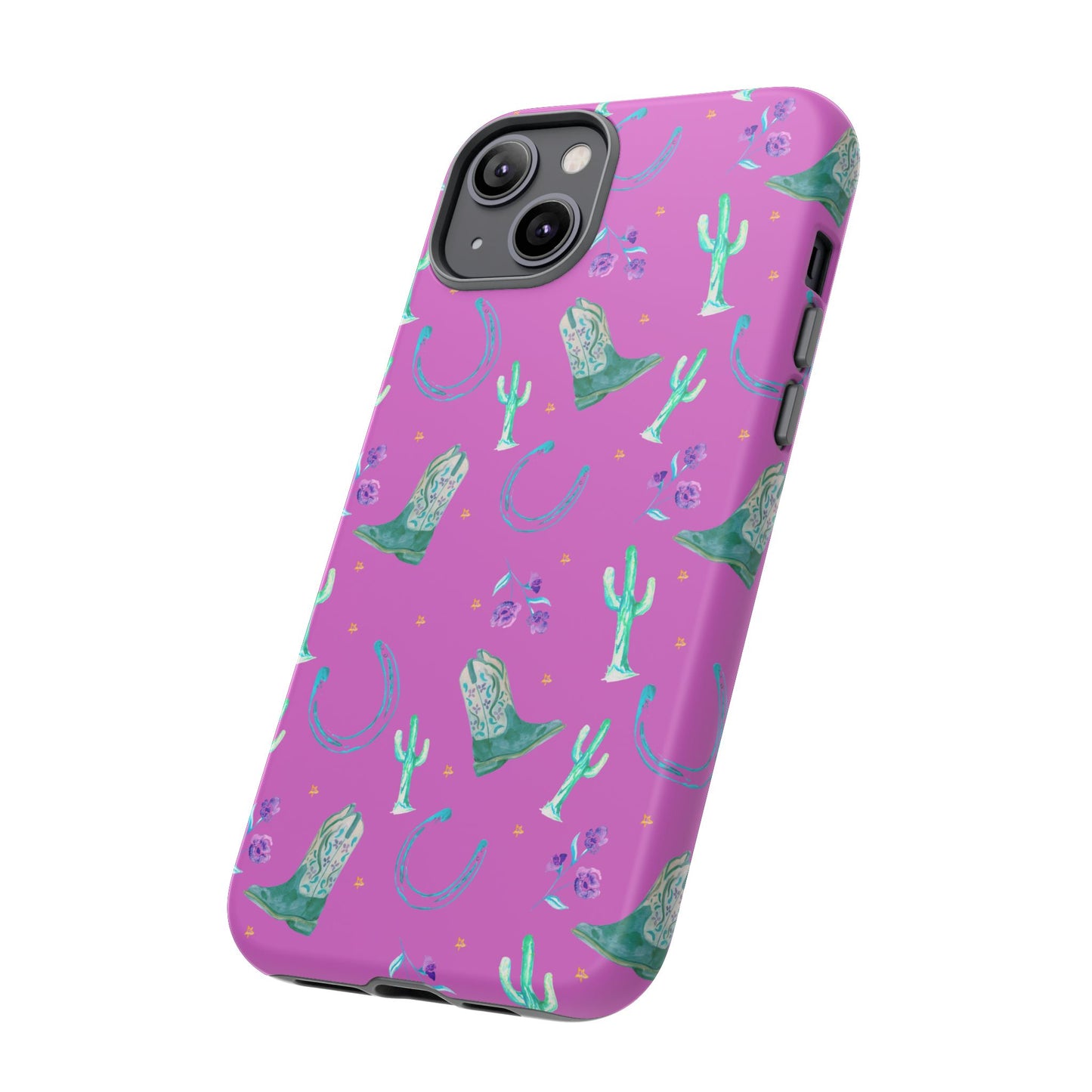 Lucky Boots in Pink Tough Phone Case