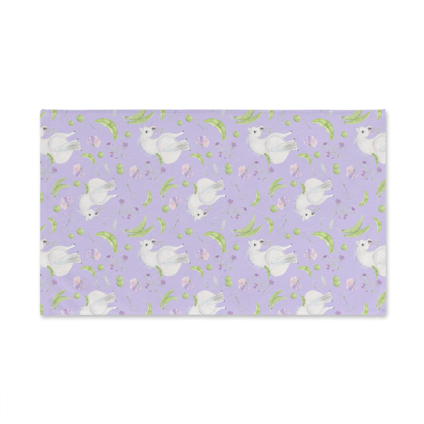 Adorable Little Pea Pod lavendar Hand Towel — Cute  Kitchen Towel