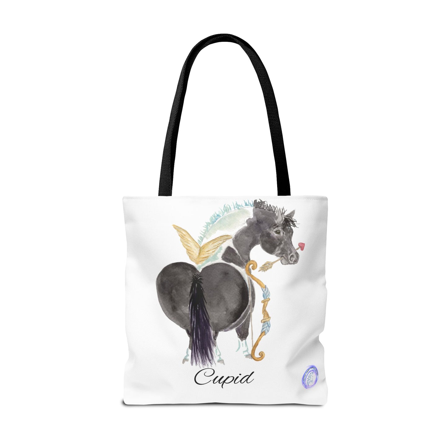 Adorable little Cupid Tote Bag - Whimsical Equestrian Design