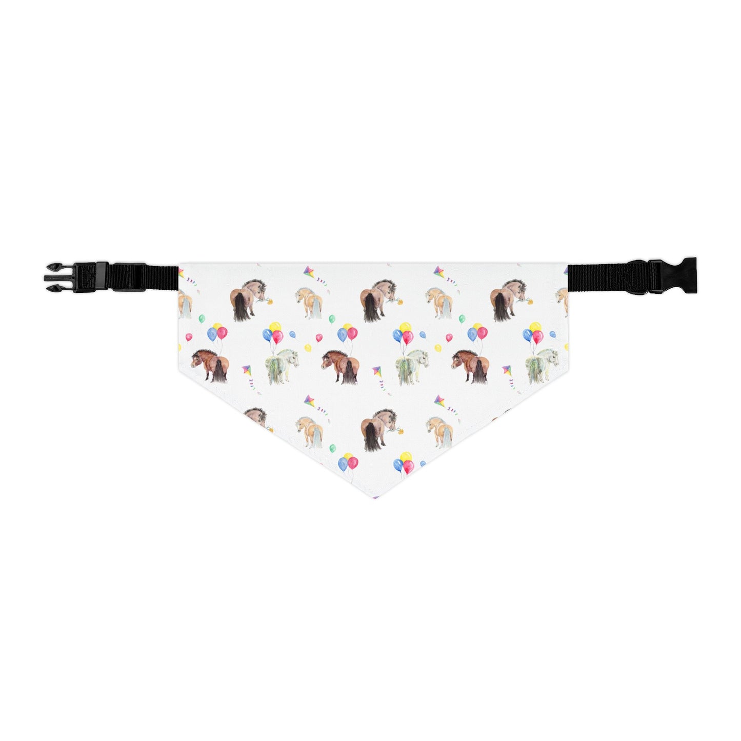 Adorable pony ballon print Pet Bandana Collar