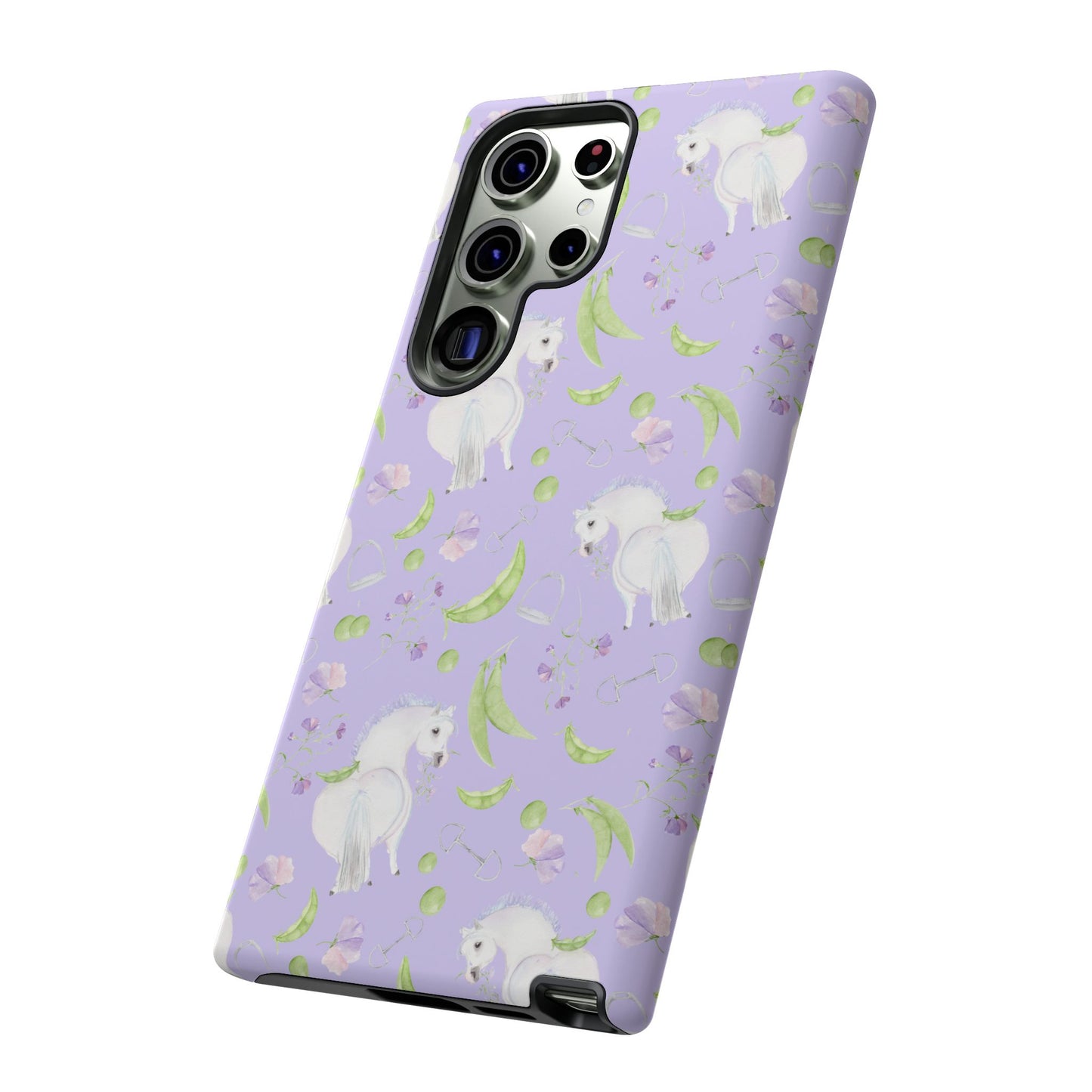 Adorable Pea Pod Lavendar   Tough Phone Cases