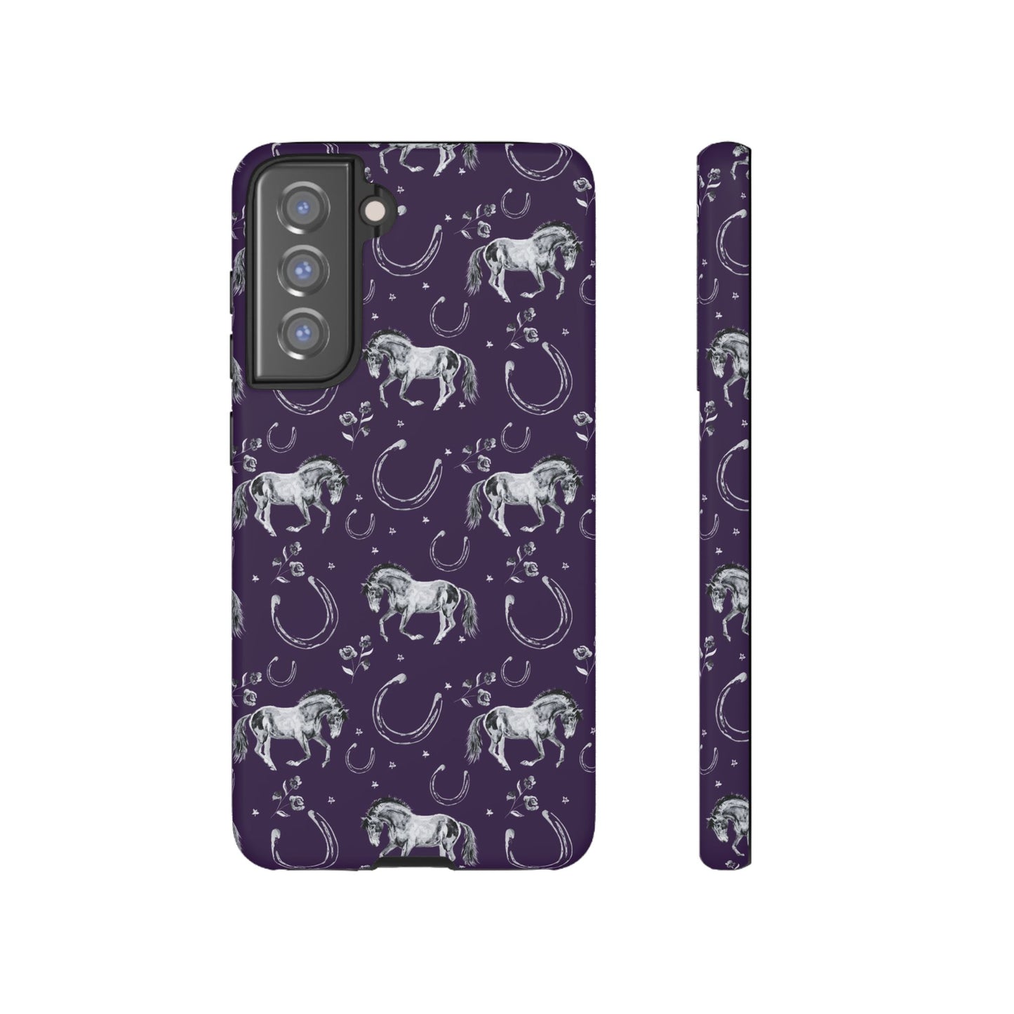 Lucky Mustang in Dark Purple Tough Phone Case