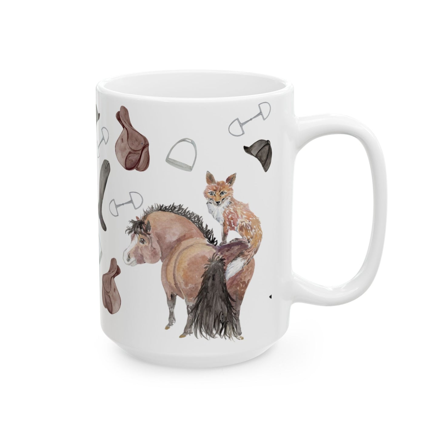 Adorable fox pony Watercolor-  Mug
