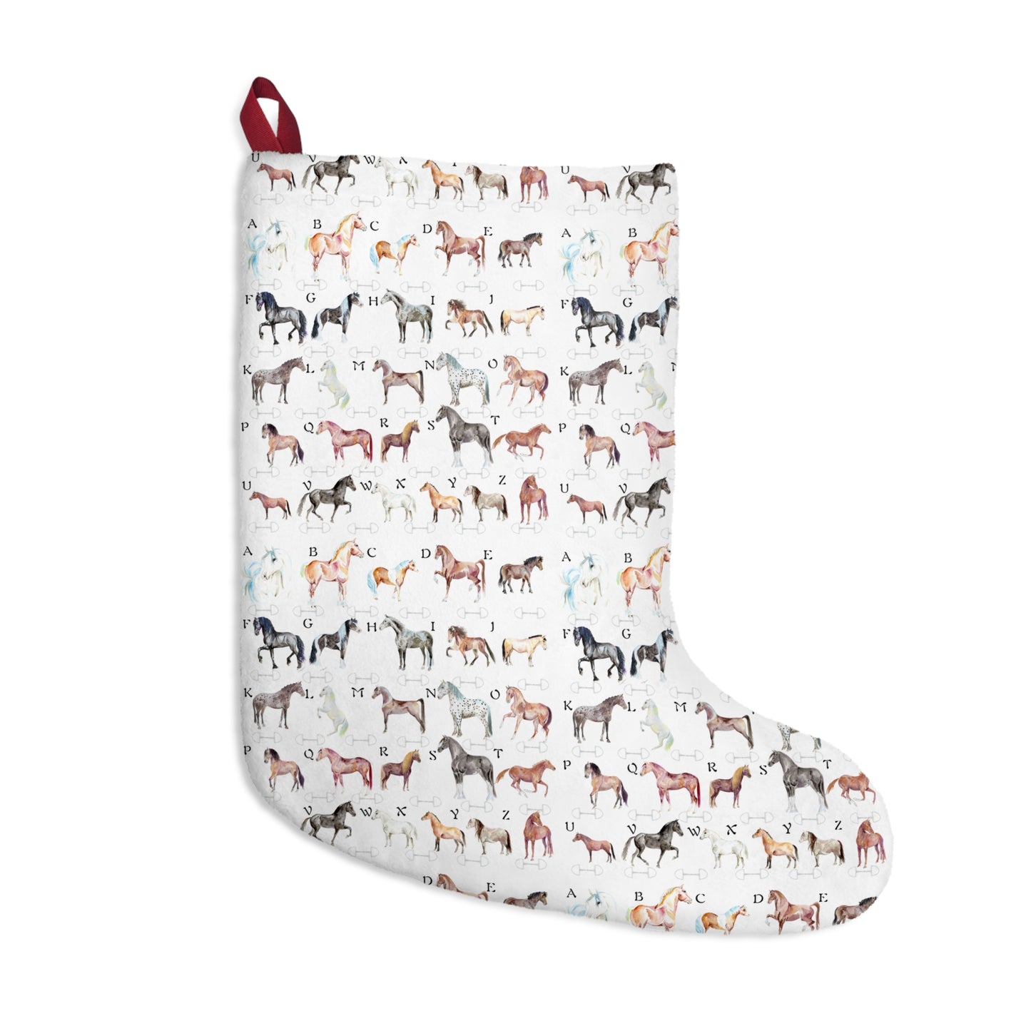 ABC horse Breeds Christmas Stockings