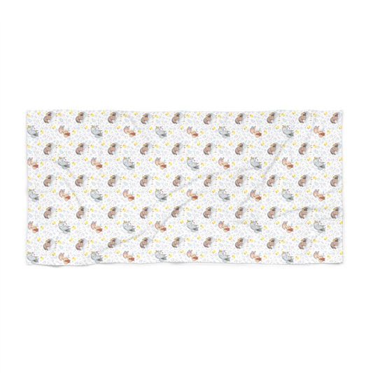 Adorable Ponies Double Bubbles Beach Towel