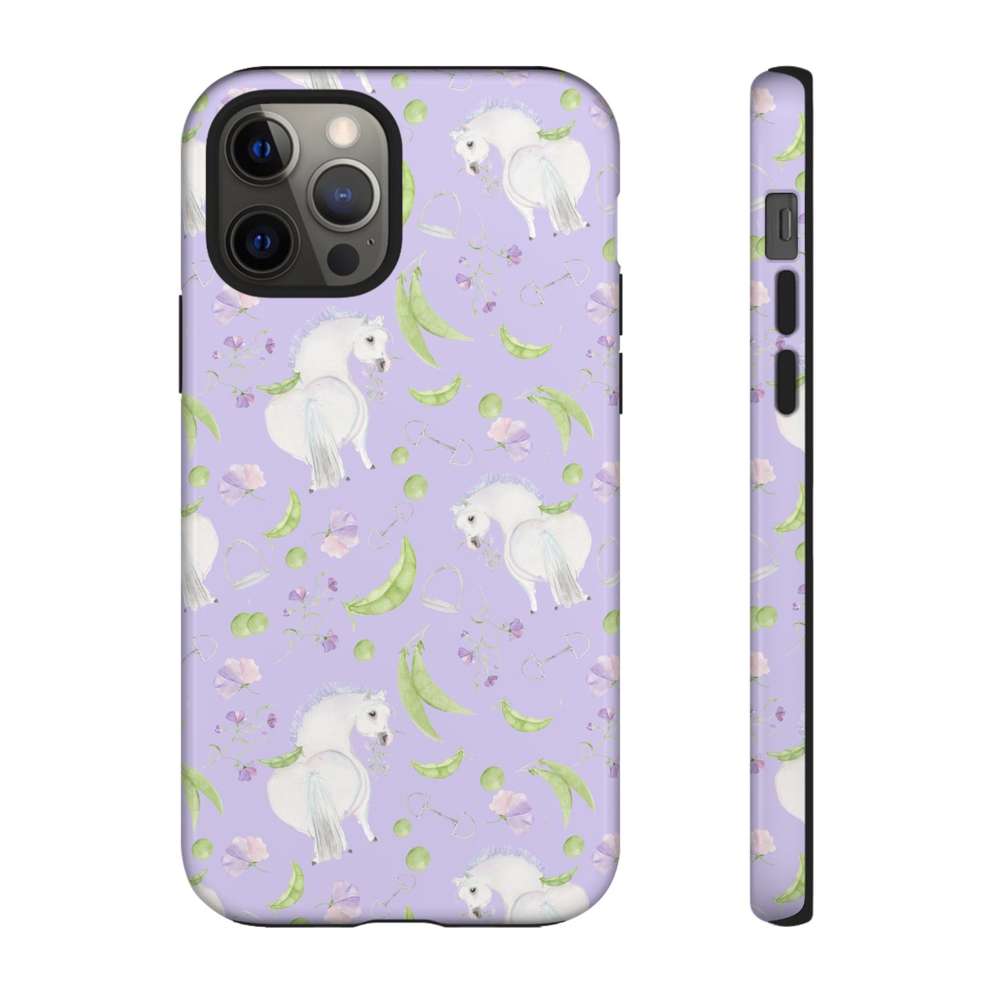 Adorable Pea Pod Lavendar   Tough Phone Cases