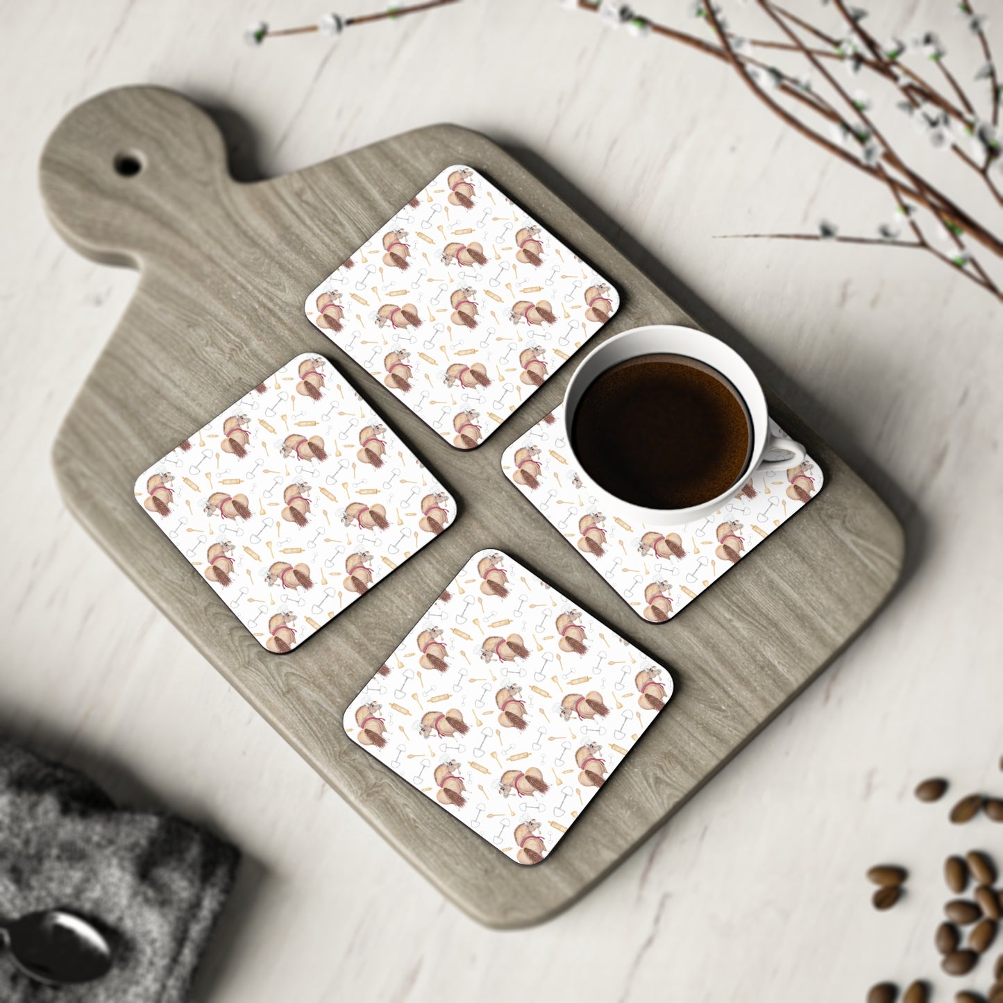 Adorable Little Chef Coaster Set