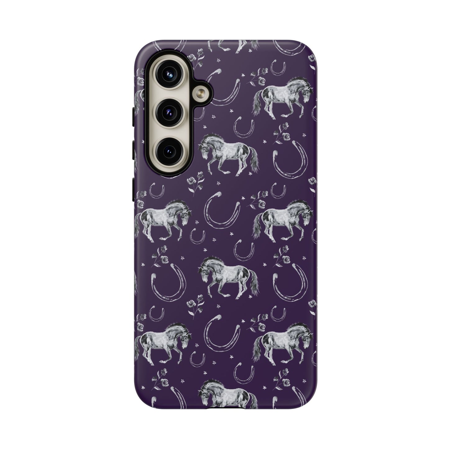 Lucky Mustang in Dark Purple Tough Phone Case