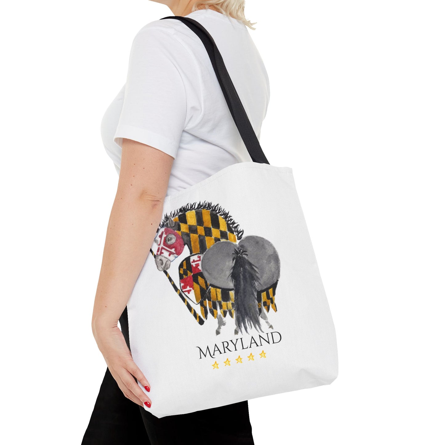 Adorable little Maryland 5 star Tote Bag - Whimsical Equestrian Design