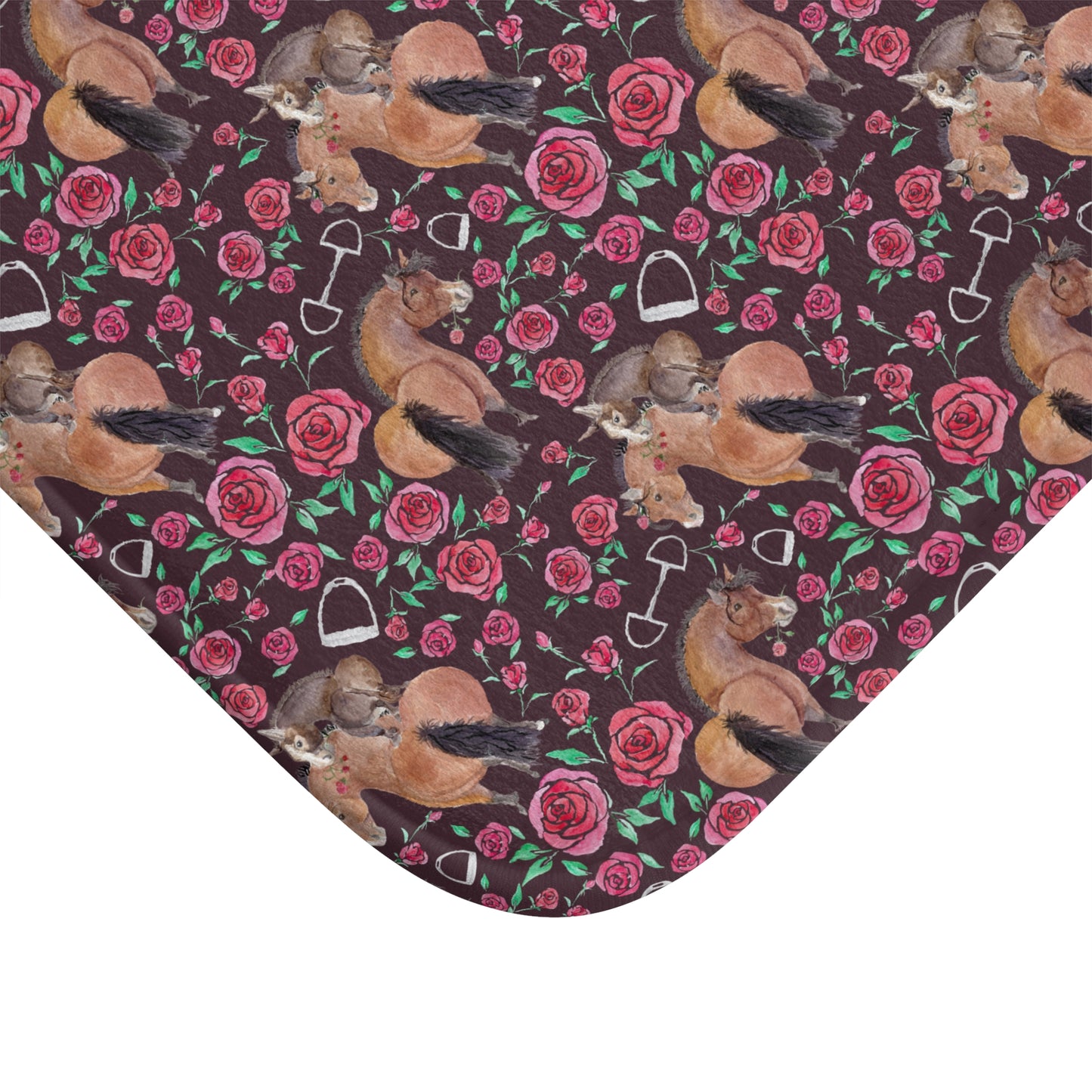 ]Adorable Ponies Rose and Rico Bath Mat