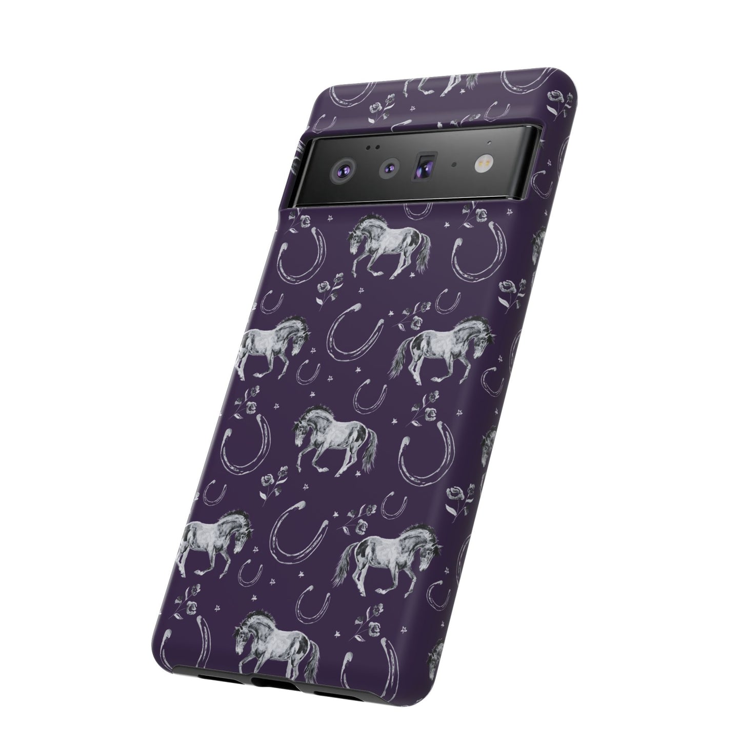 Lucky Mustang in Dark Purple Tough Phone Case