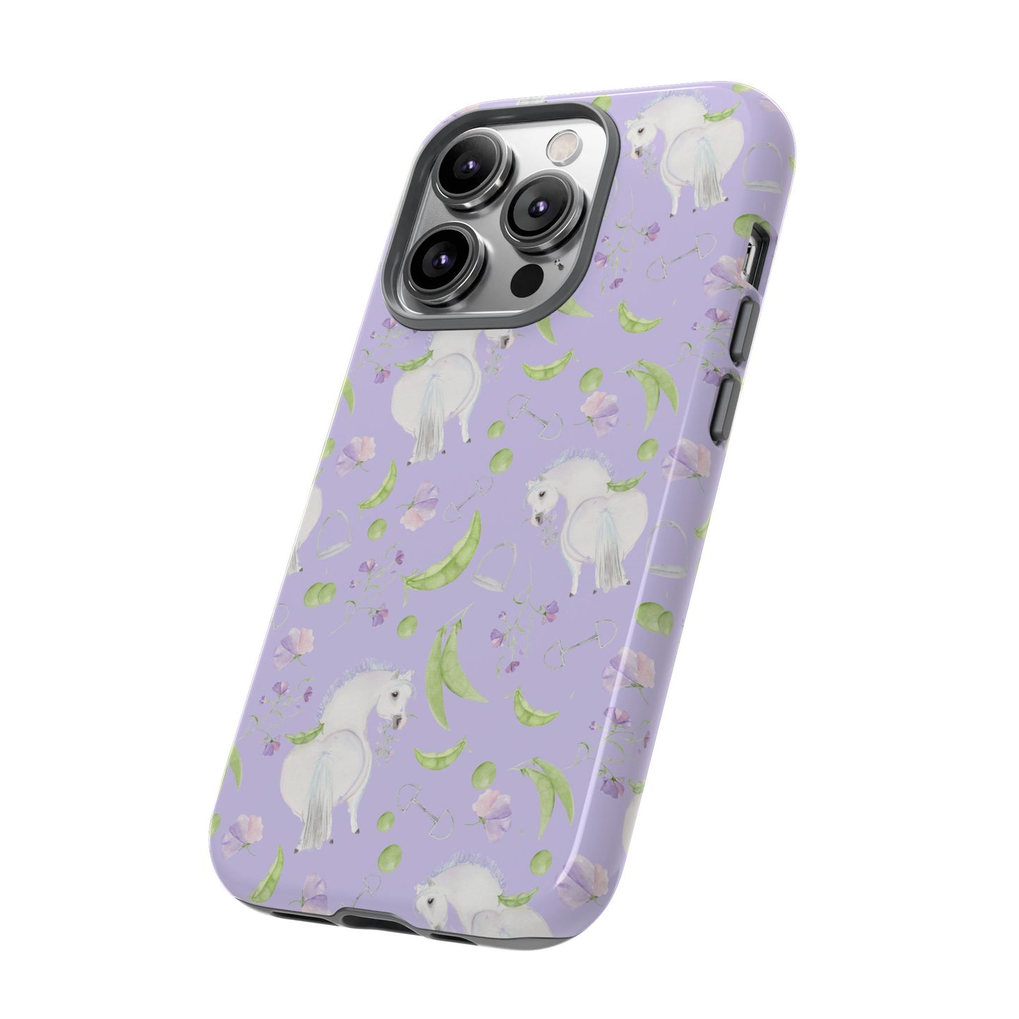 Adorable Pea Pod Lavendar   Tough Phone Cases