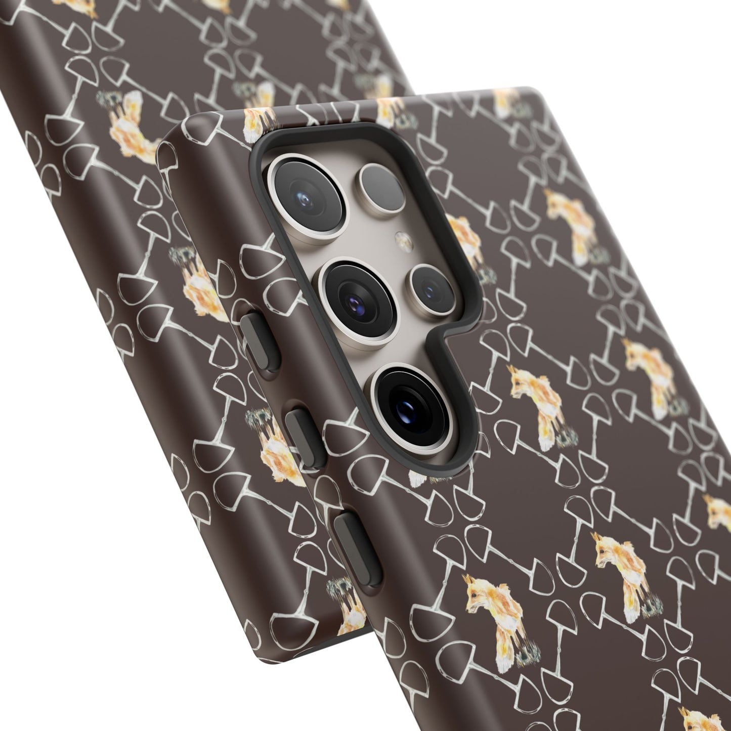 Spring Foxes and Bits in Hazelnut Tough Phone Case