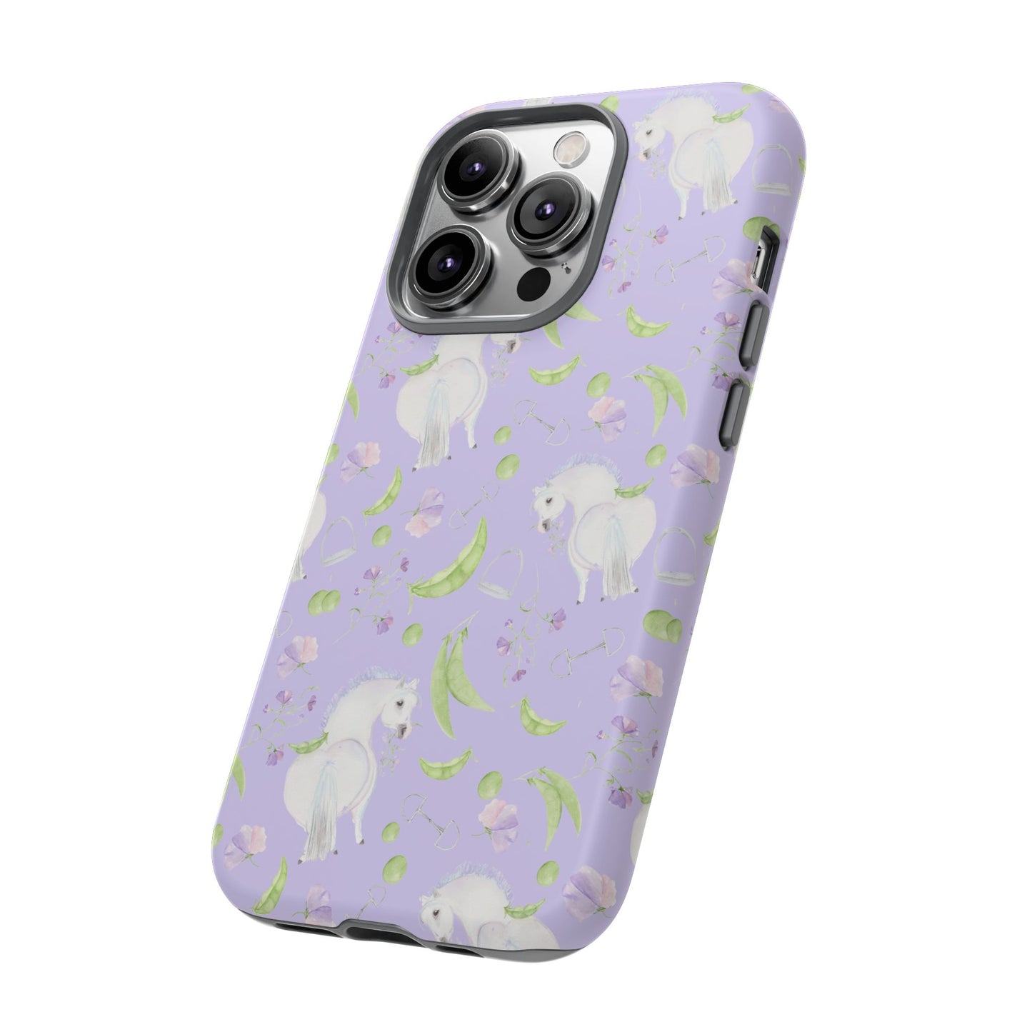 Adorable Pea Pod Lavendar   Tough Phone Cases
