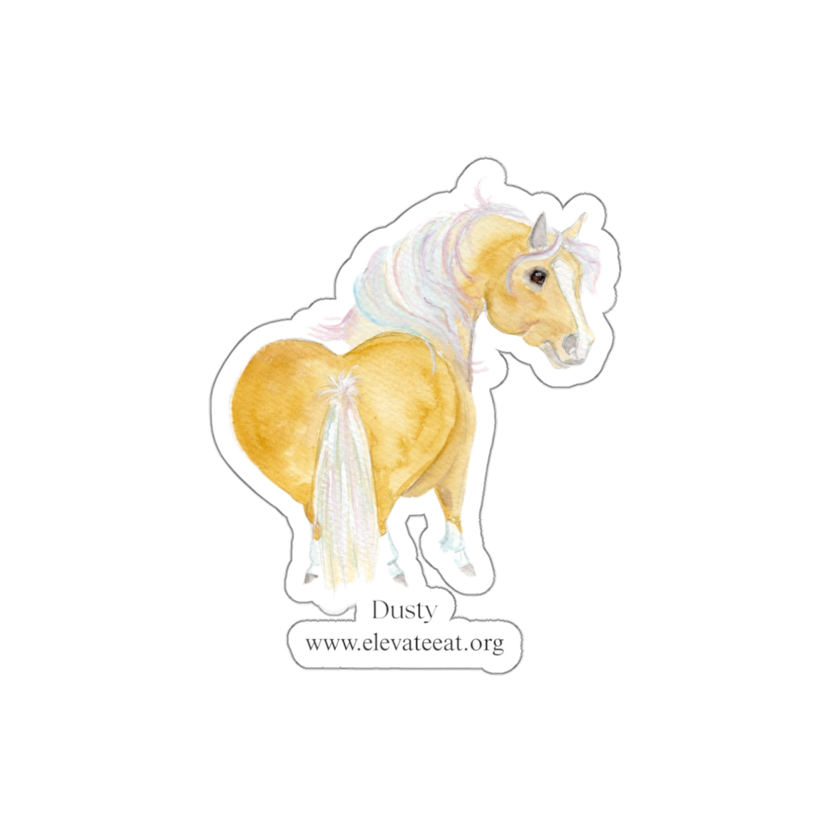 Adorable little Dusty Die-Cut Stickers