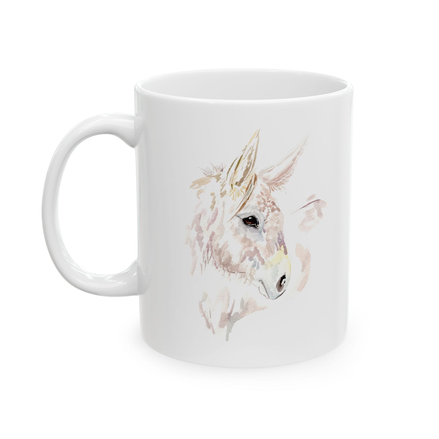Expressive - watercolor Donkey-  Mug